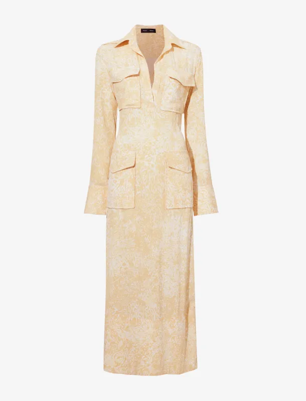 Vanessa Dress in Printed Viscose Crepe sold by Proenza Schouler