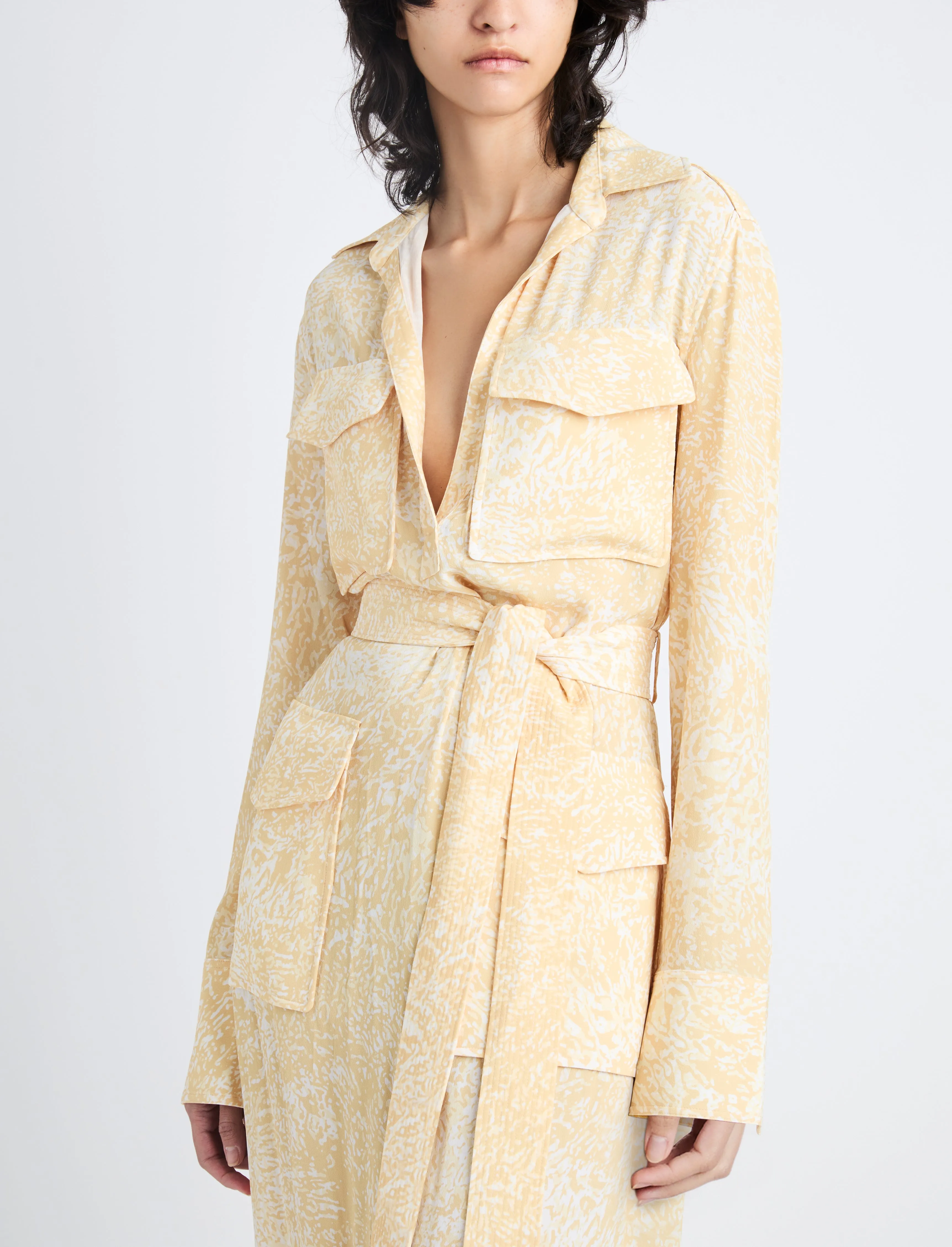 Vanessa Dress in Printed Viscose Crepe sold by Proenza Schouler product image thumbnail 5