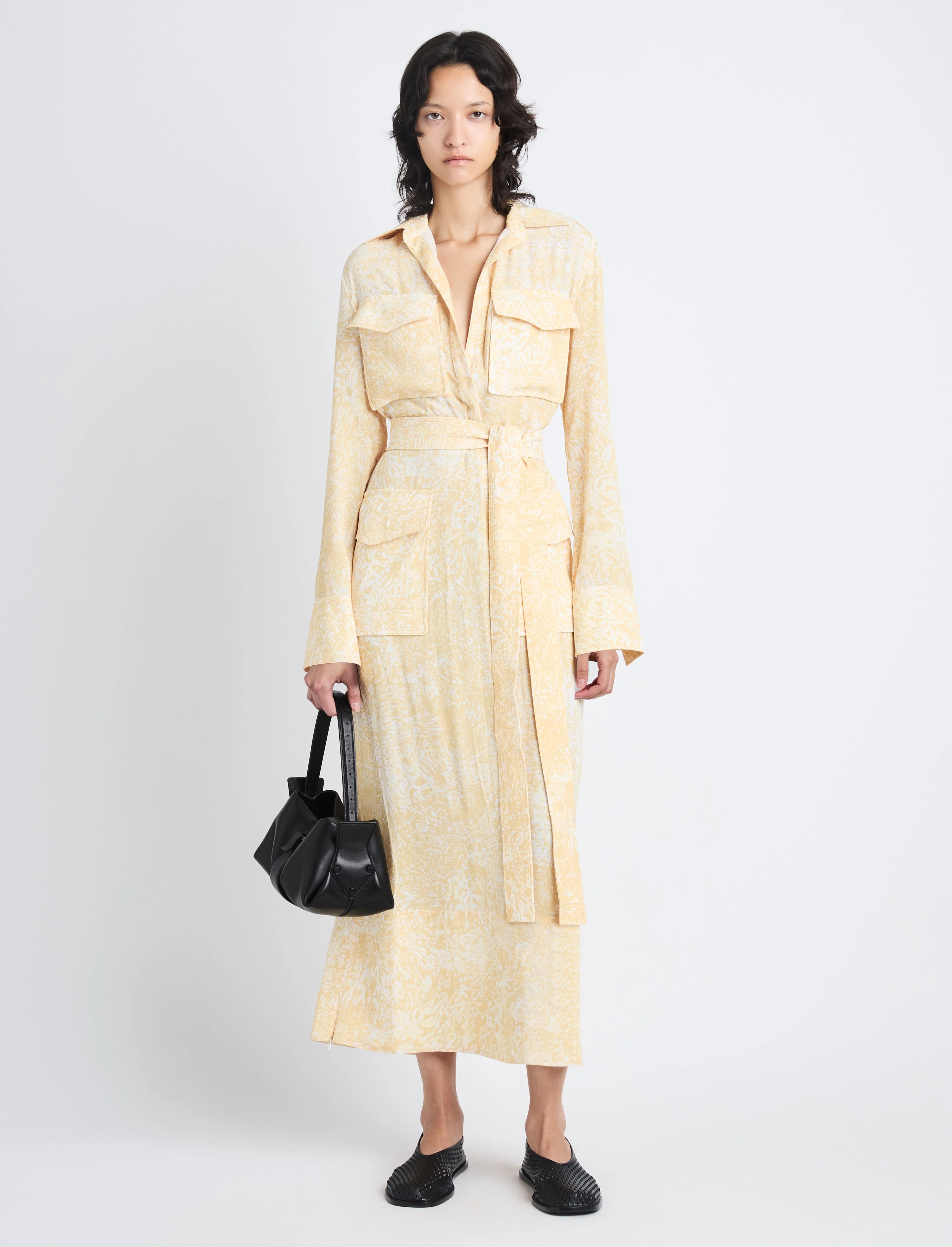 Vanessa Dress in Printed Viscose Crepe sold by Proenza Schouler product image thumbnail 2