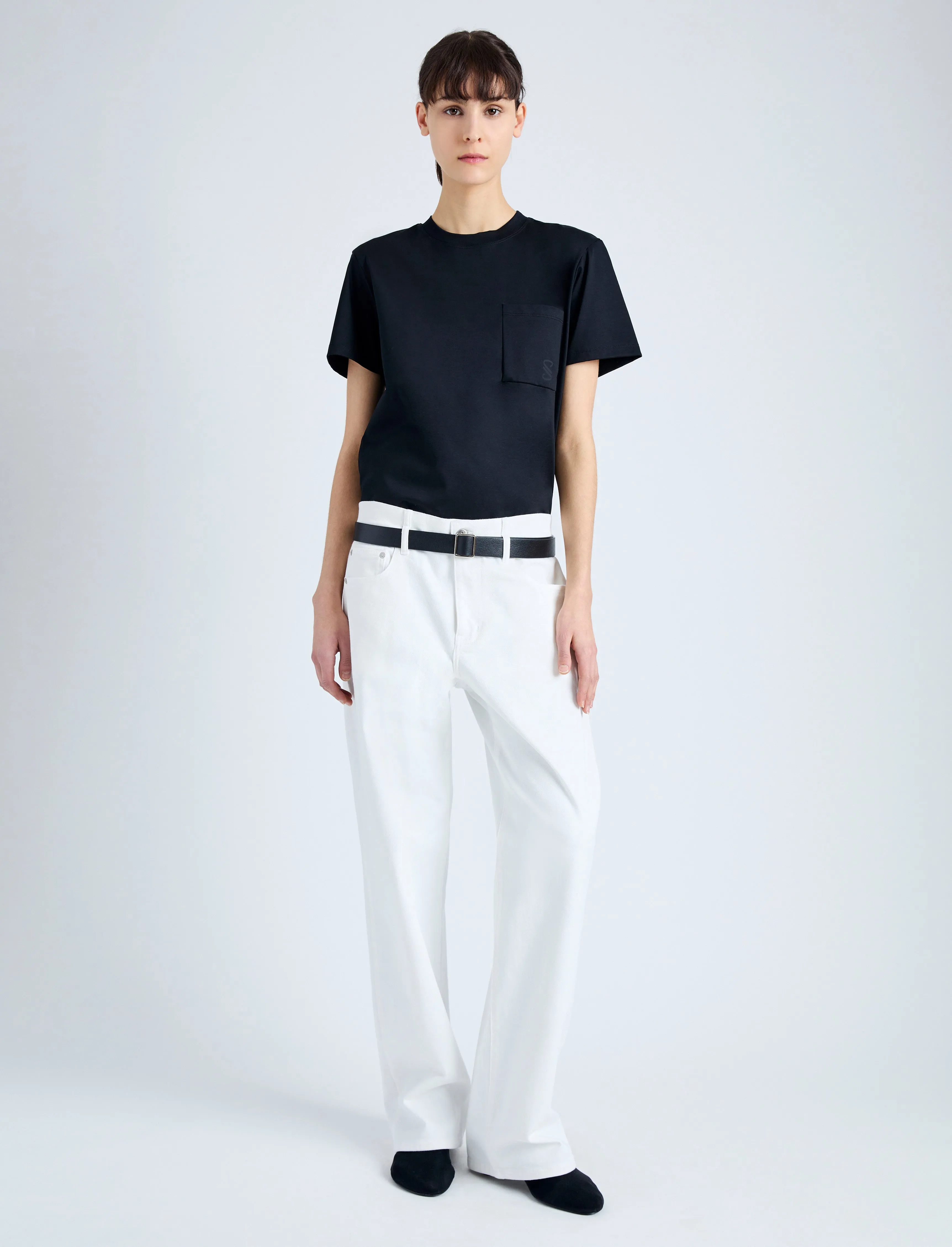 Kira T-Shirt in Eco Cotton Jersey sold by Proenza Schouler product image thumbnail 3