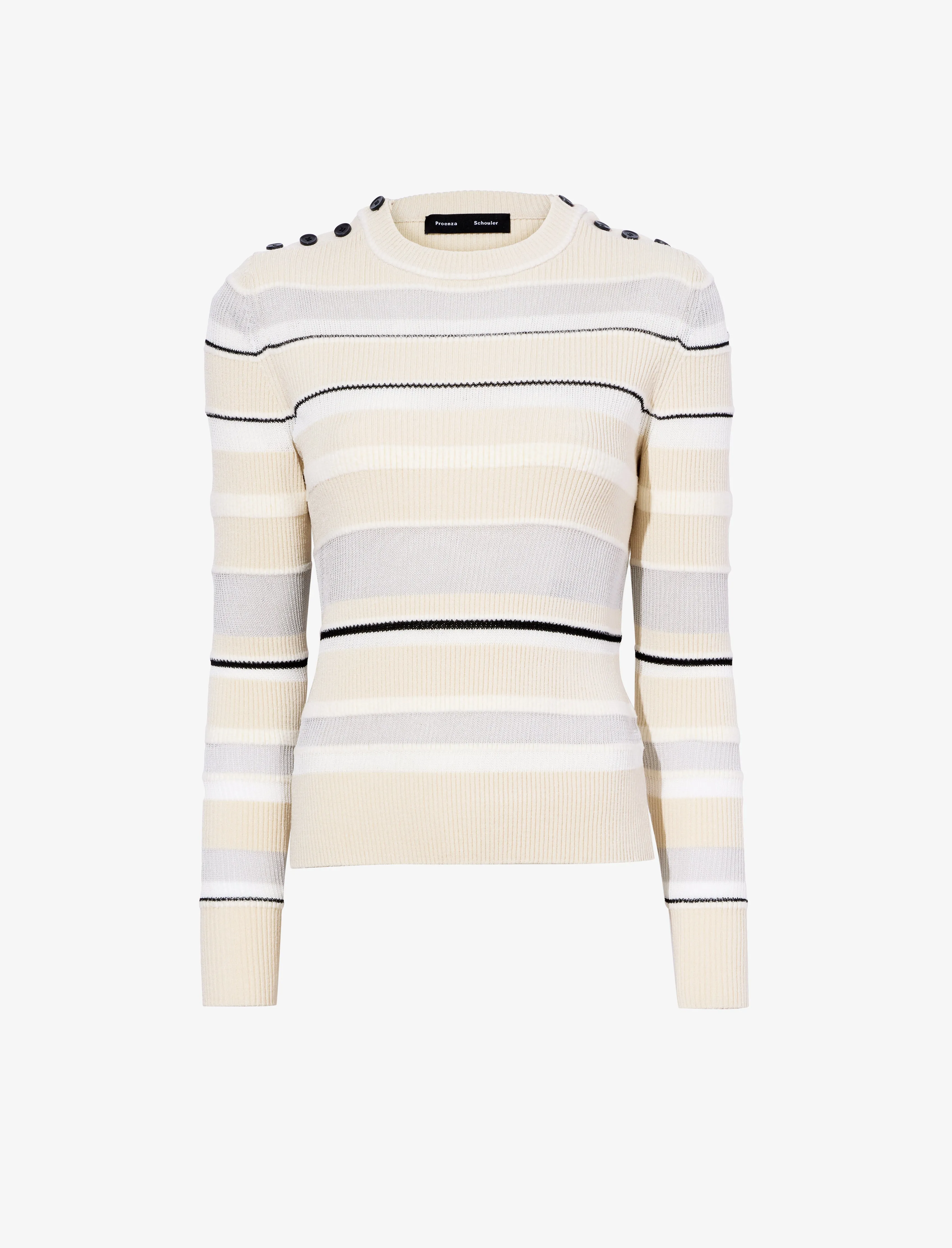 Judy Sweater in Textured Striped Knit sold by Proenza Schouler