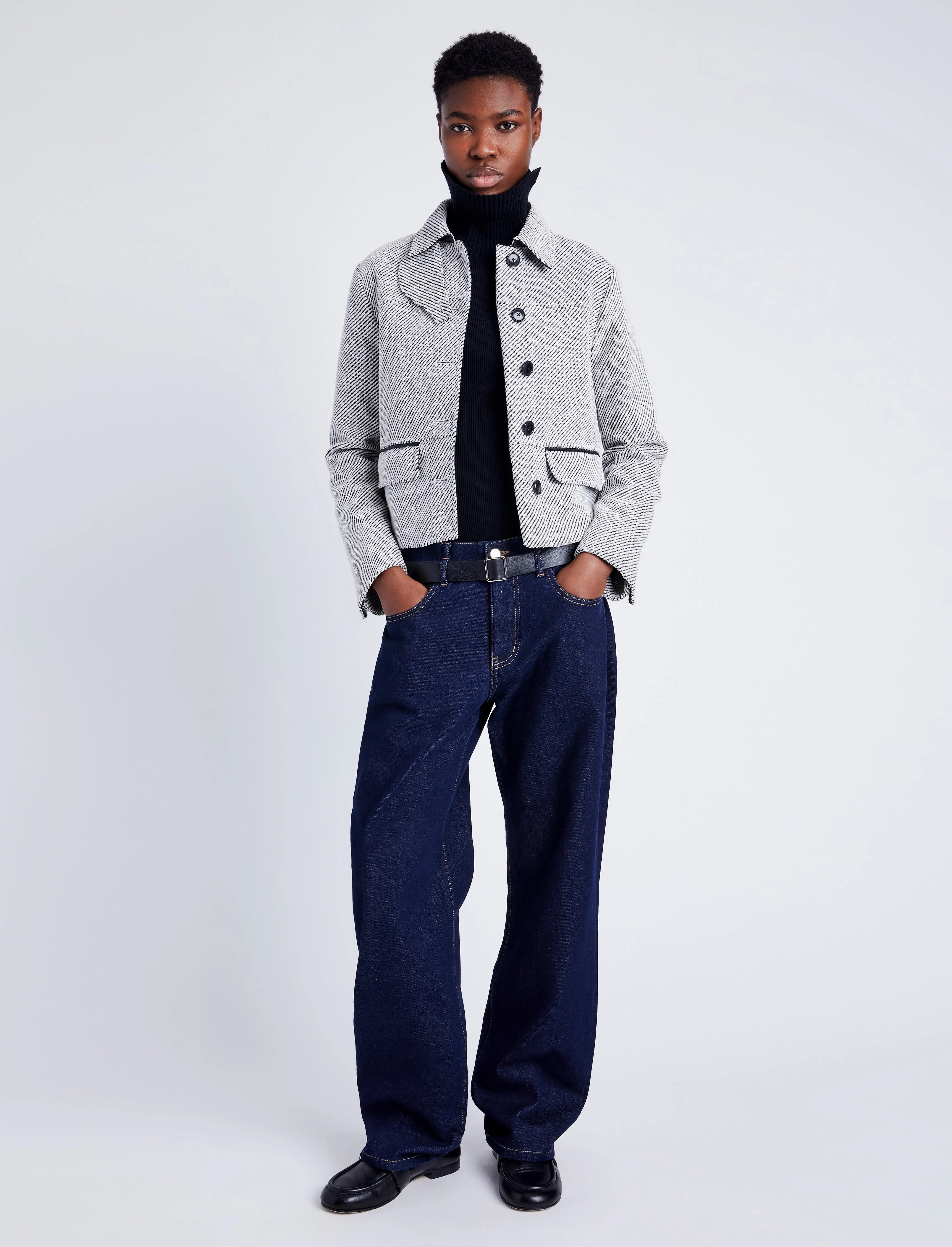 Colette Jacket in Soft Twill Coating sold by Proenza Schouler product image thumbnail 3