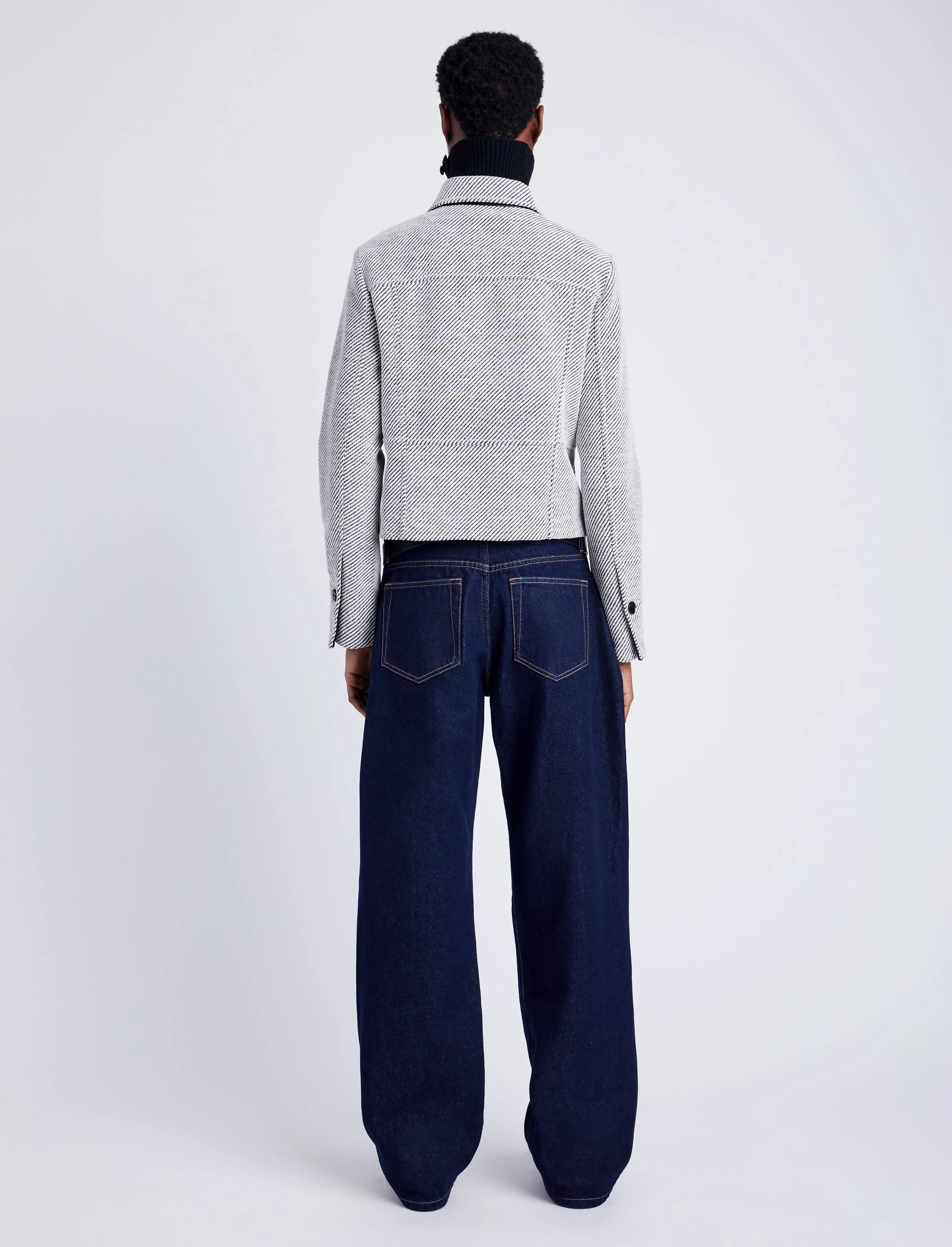 Colette Jacket in Soft Twill Coating sold by Proenza Schouler product image thumbnail 5