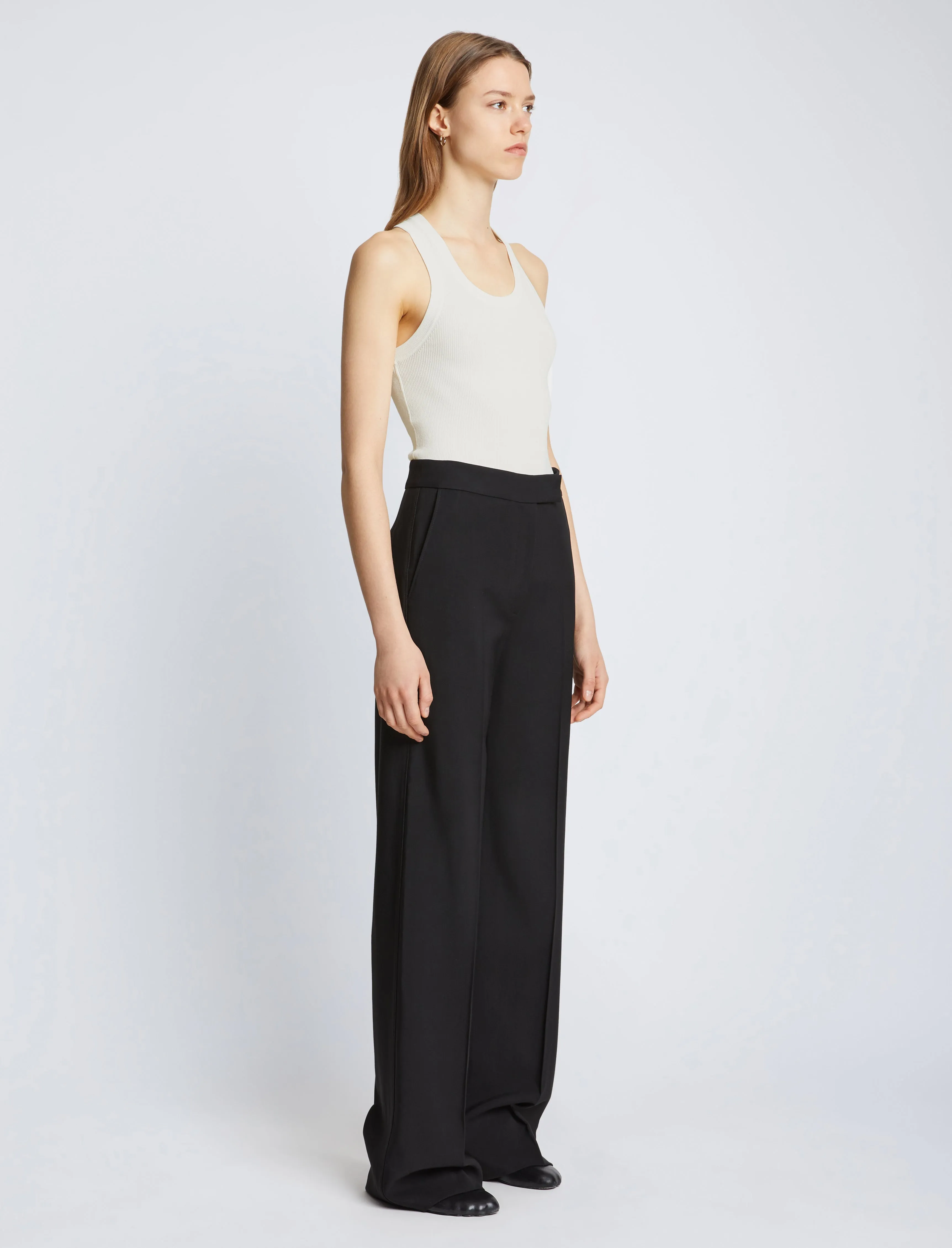 Roberts Knit Tank in Matte Viscose Rib sold by Proenza Schouler product image thumbnail 4