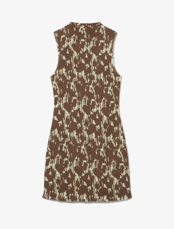 Printed Smocked Mini Dress made by Proenza Schouler