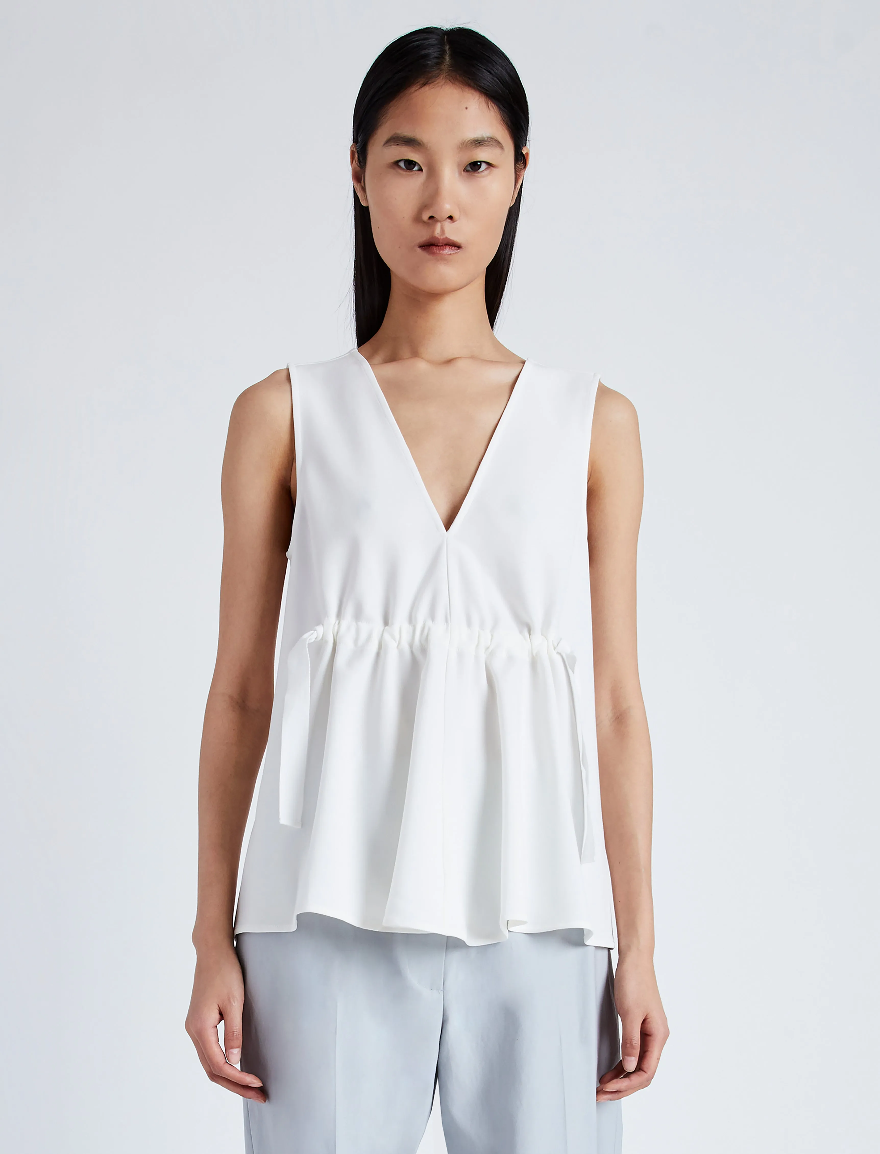 Casey Top in Matte Viscose Crepe sold by Proenza Schouler product image thumbnail 2