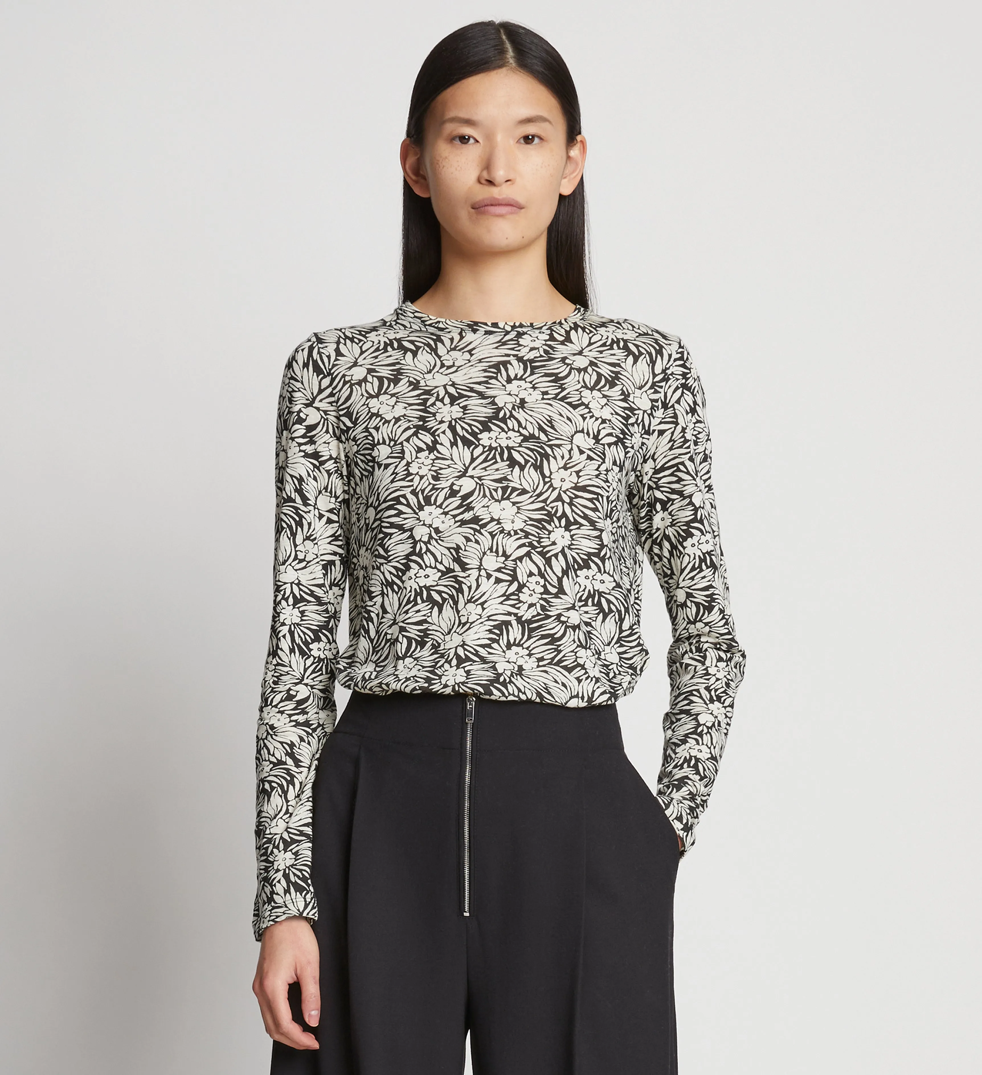 Printed Floral T-Shirt sold by Proenza Schouler product image thumbnail 2