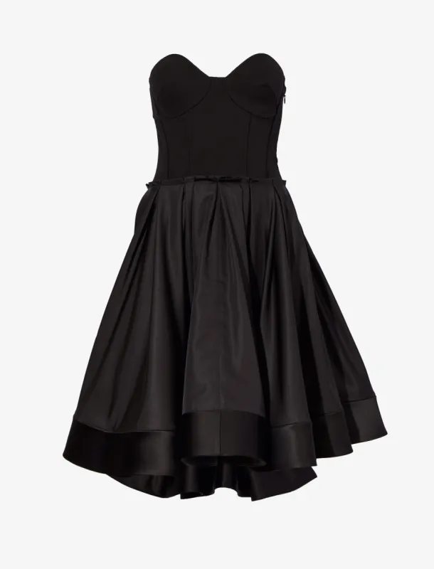 Silk Nylon Taffeta Bustier Dress made by Proenza Schouler