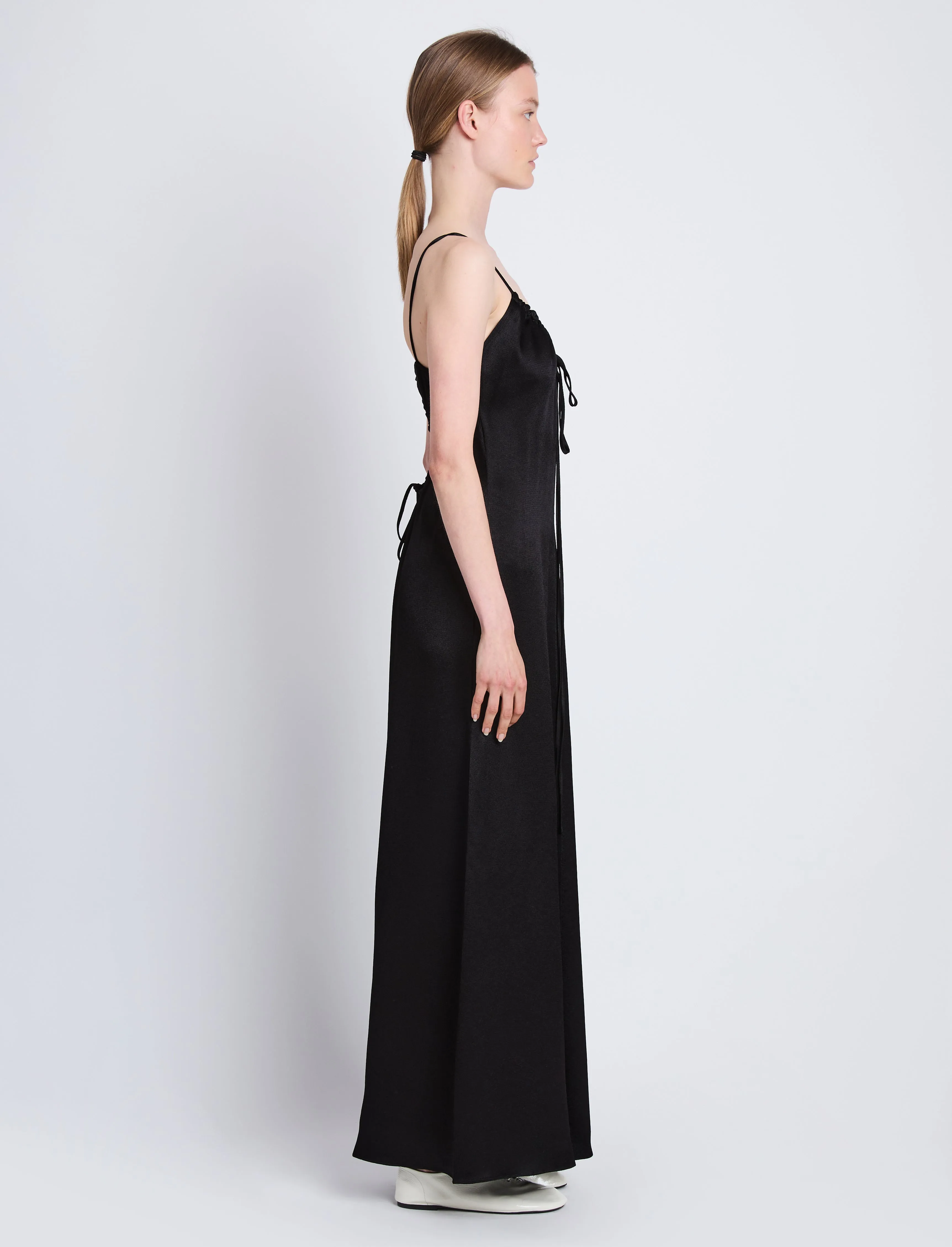 Harper Backless Dress in Viscose Dobby sold by Proenza Schouler product image thumbnail 3