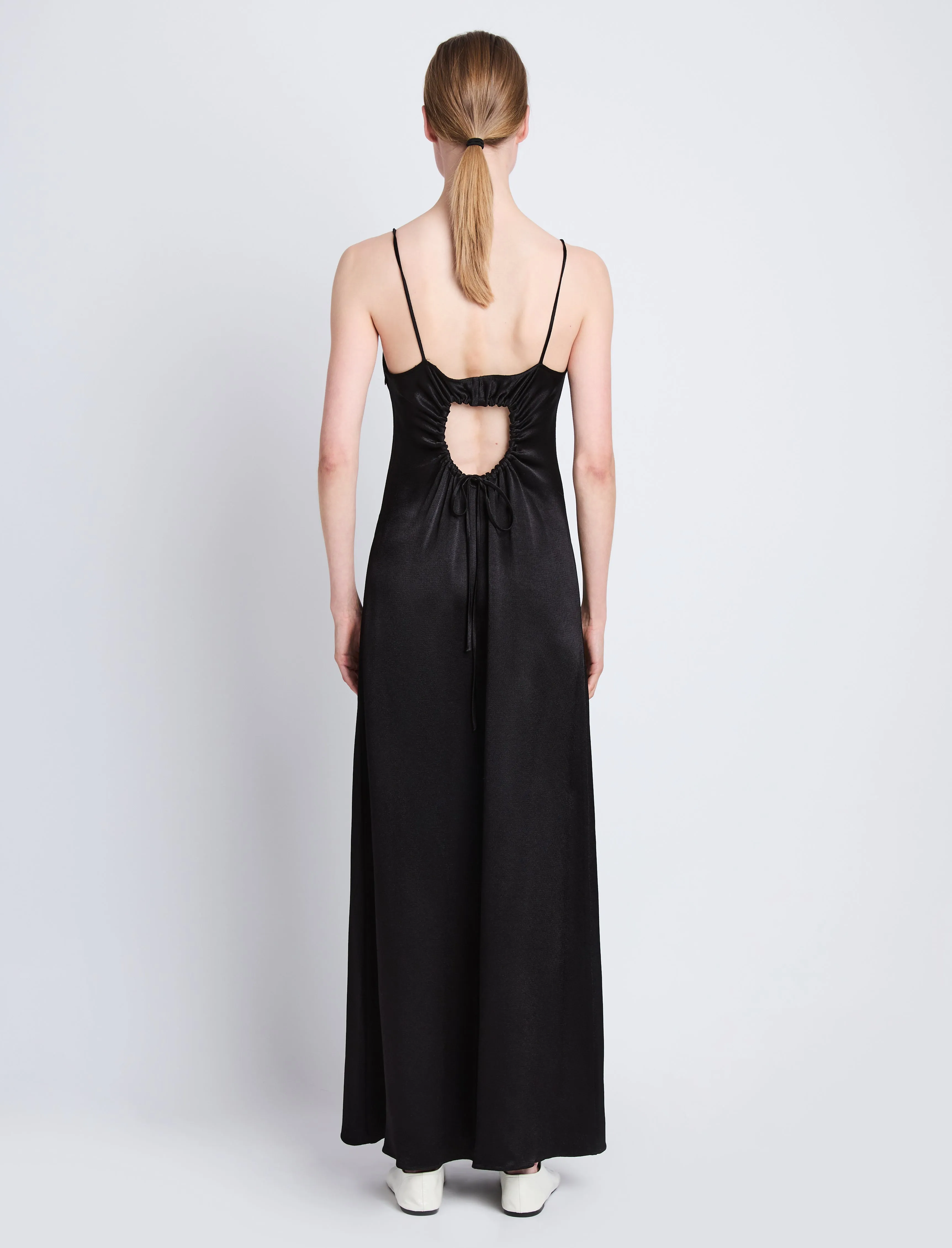 Harper Backless Dress in Viscose Dobby sold by Proenza Schouler product image thumbnail 4