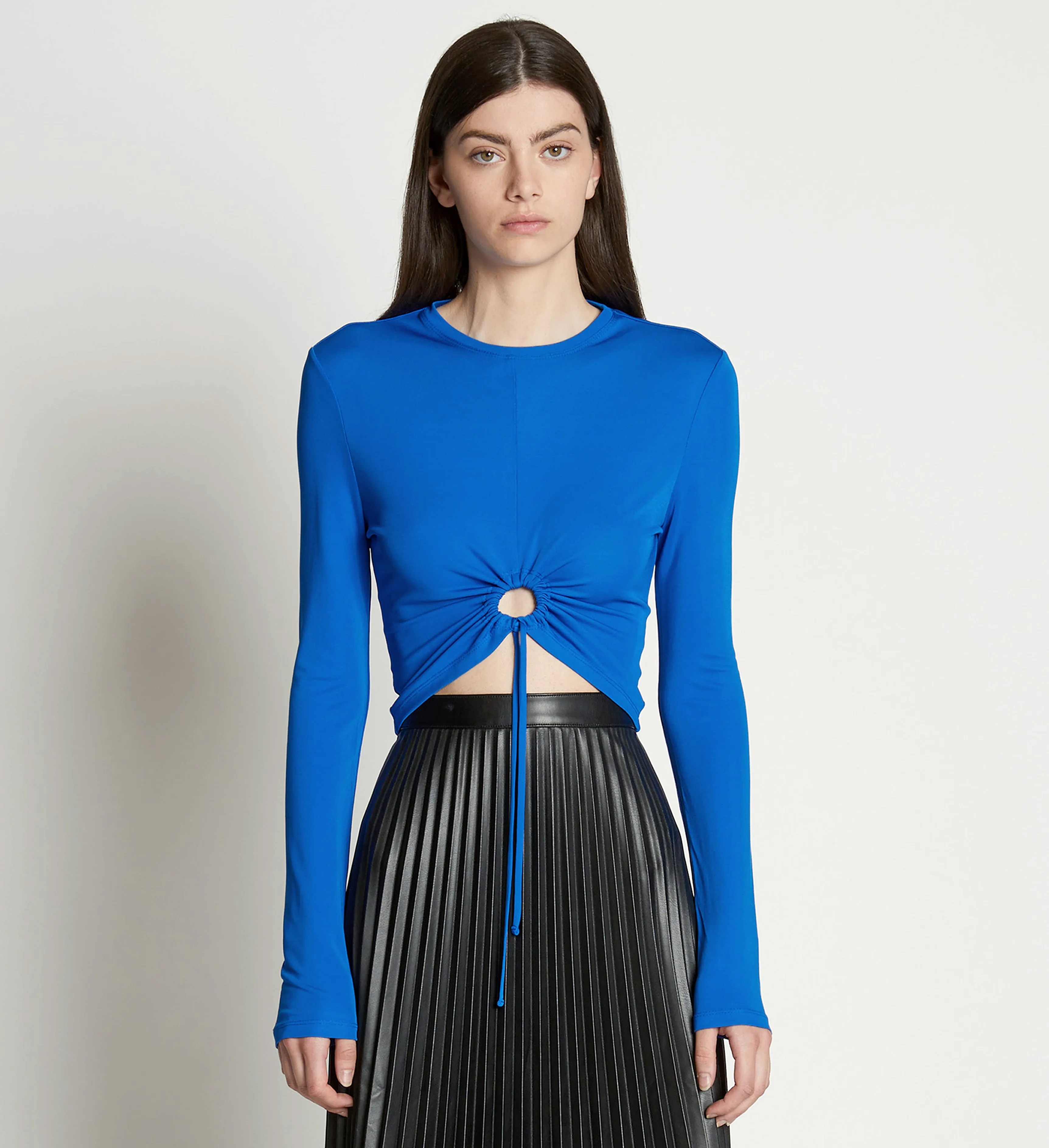 Matte Crepe Drawstring Top sold by Proenza Schouler product image thumbnail 2
