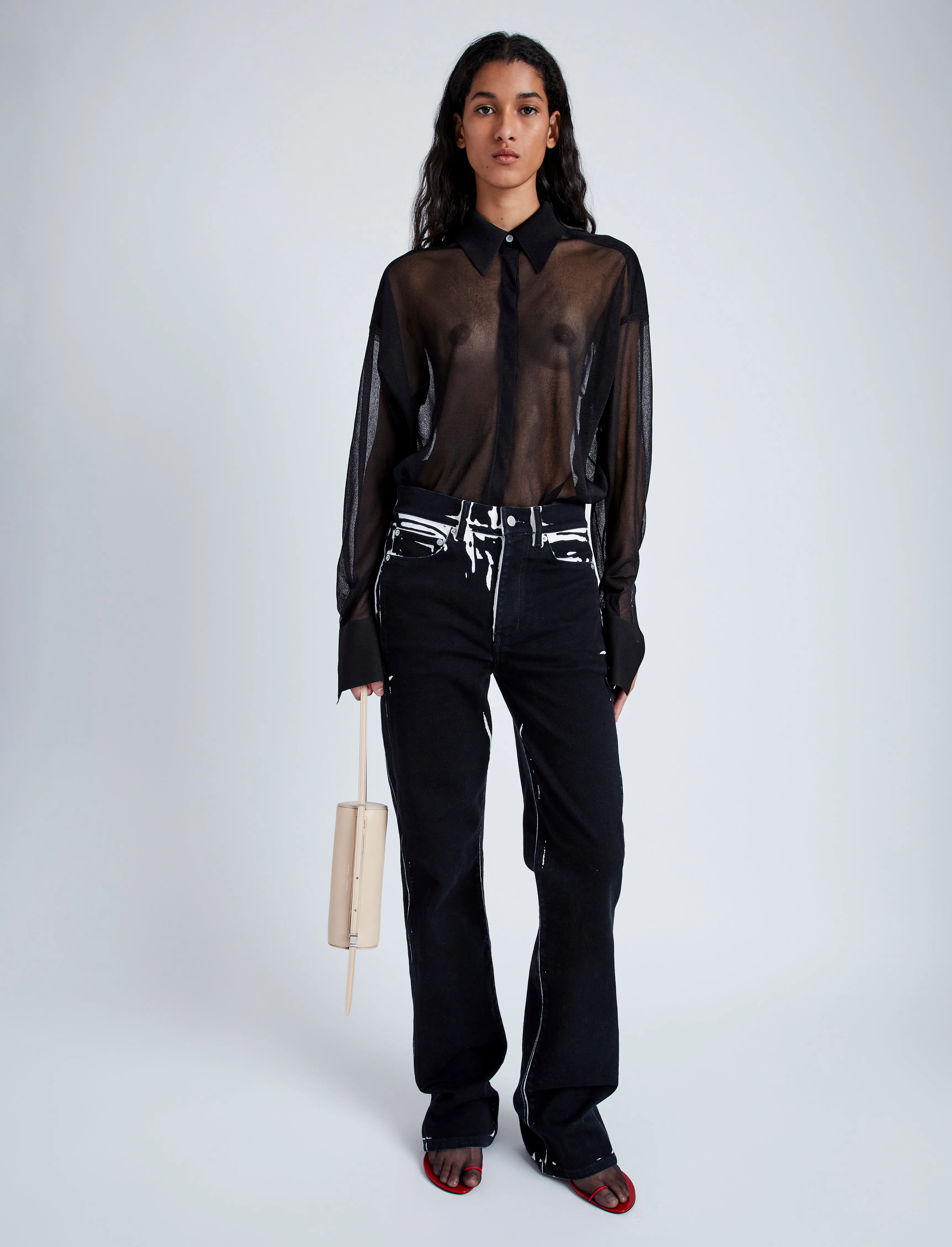 Smithson Top in Organza Knit sold by Proenza Schouler product image thumbnail 3