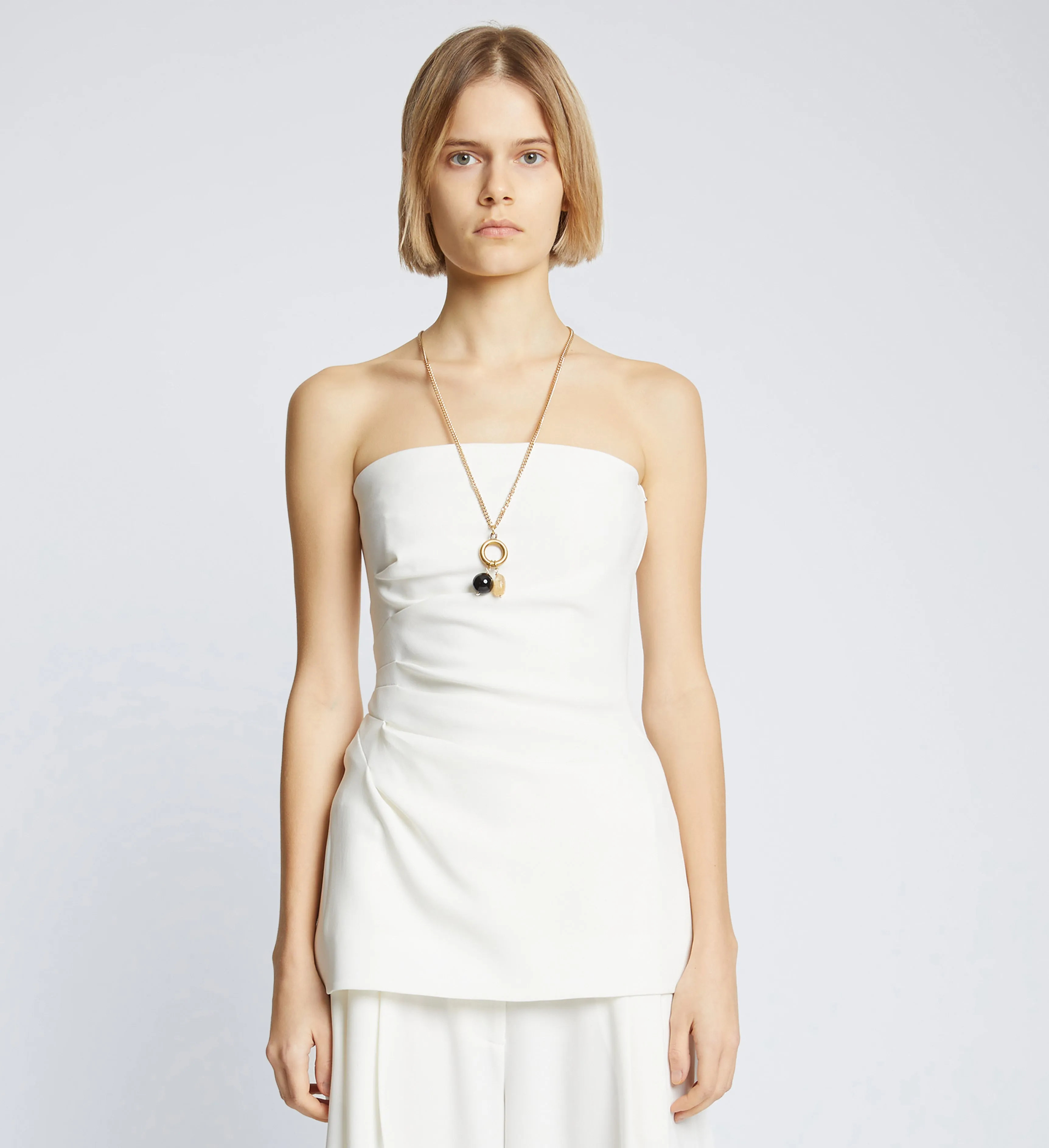 Bobbi Strapless Top in Matte Double Crepe sold by Proenza Schouler product image thumbnail 2