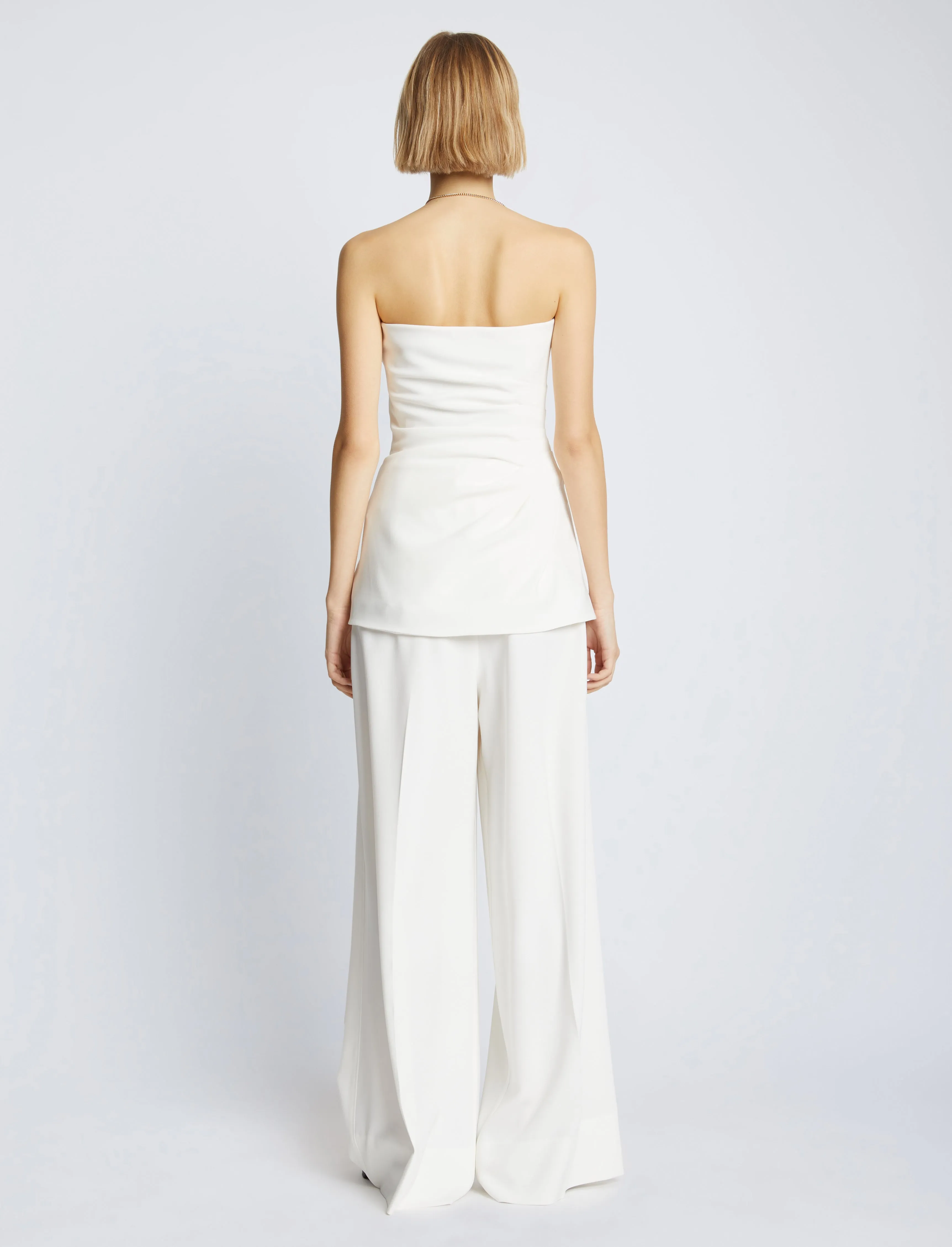 Bobbi Strapless Top in Matte Double Crepe sold by Proenza Schouler product image thumbnail 5