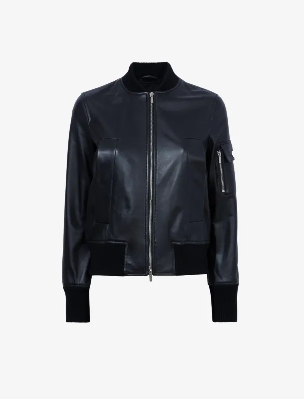 Mika Bomber Jacket in Lightweight Leather made by Proenza Schouler