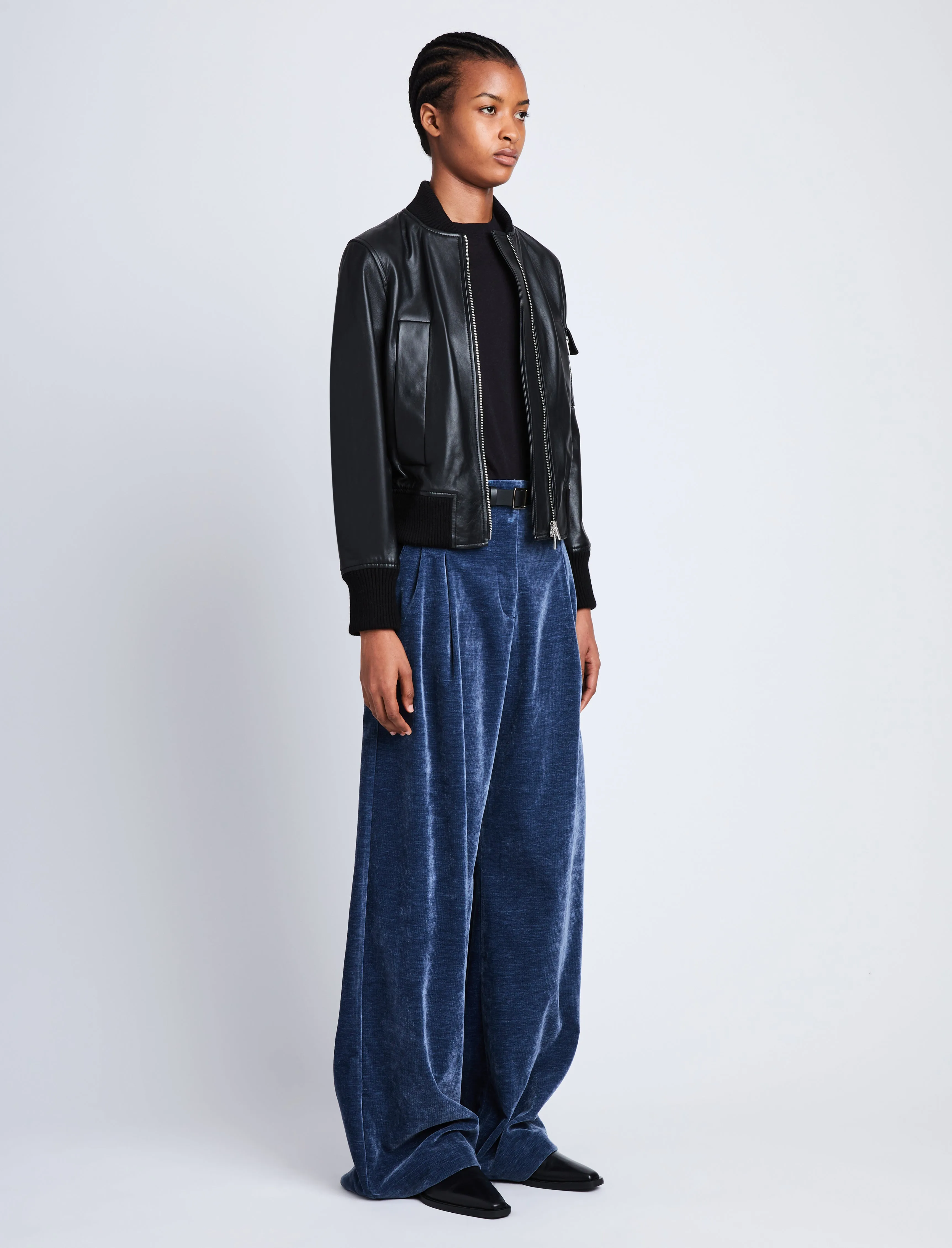 Mika Bomber Jacket in Lightweight Leather sold by Proenza Schouler product image thumbnail 4