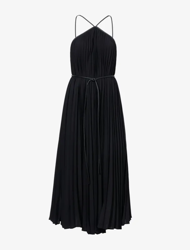 Celeste Pleated Dress in Lightweight Crepe made by Proenza Schouler