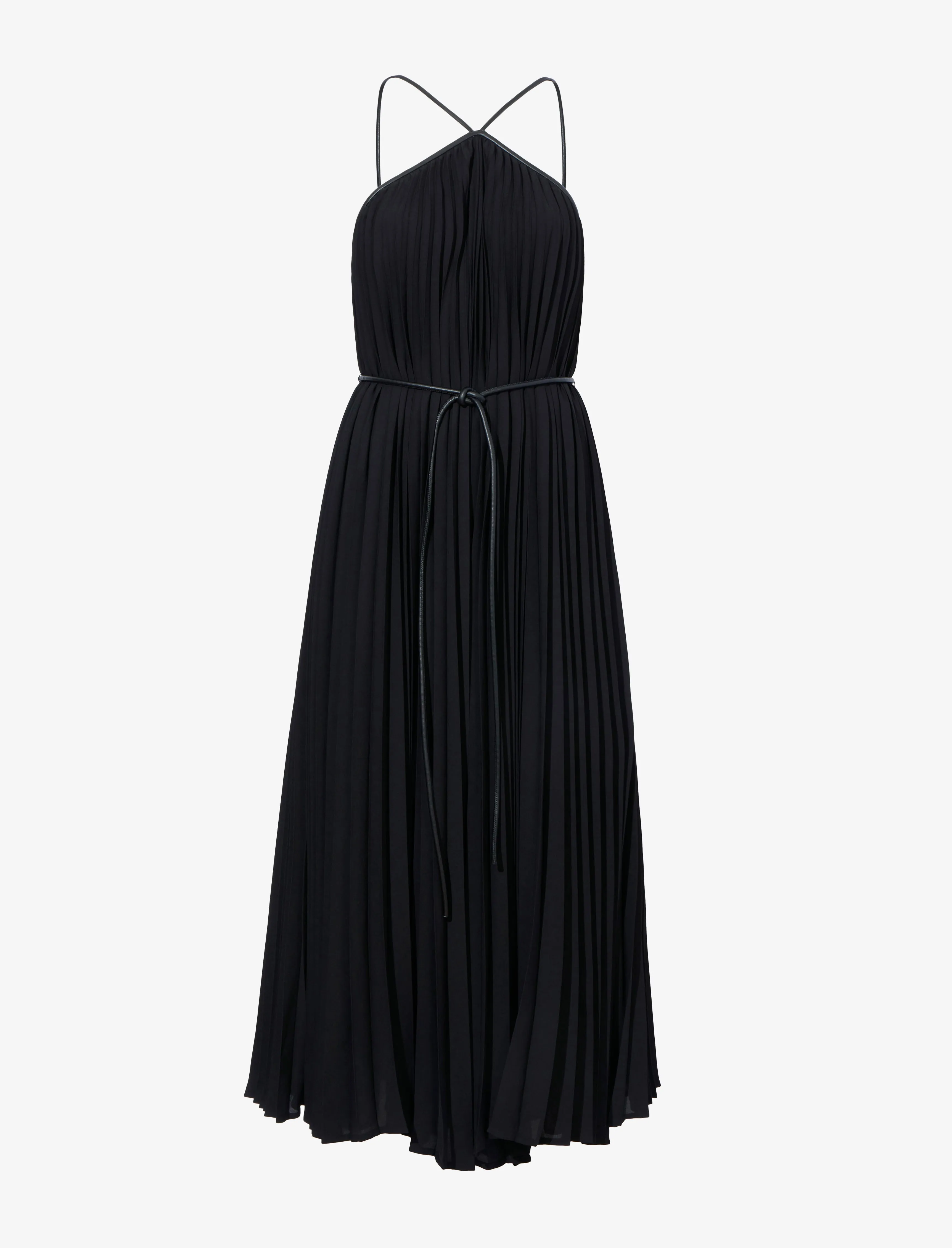 Celeste Pleated Dress in Lightweight Crepe sold by Proenza Schouler