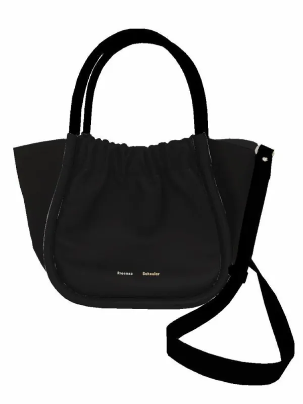 Small Ruched Crossbody Tote - CHOCOLATE PLUM sold by Proenza Schouler