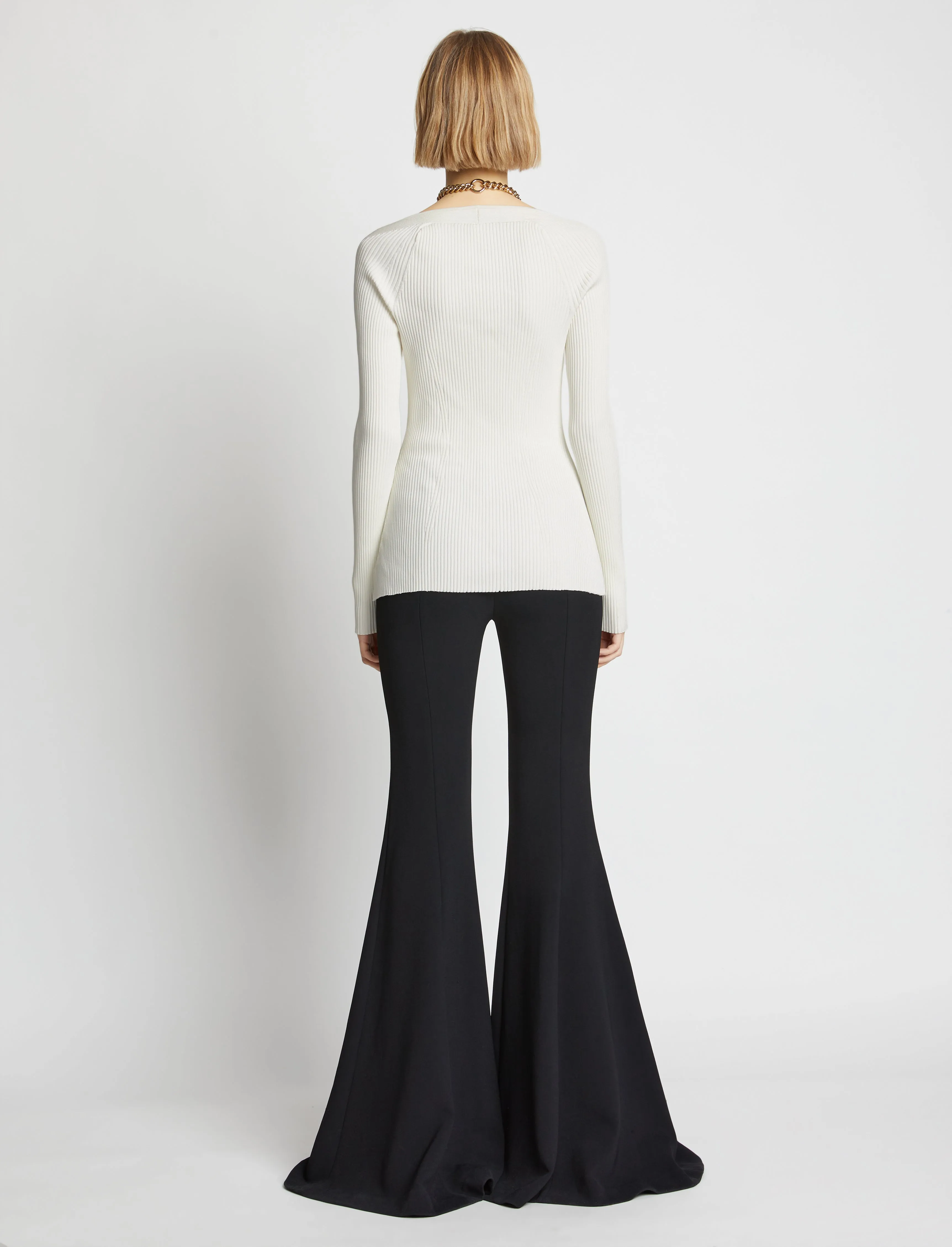 Chain Detail Viscose Knit Sweater sold by Proenza Schouler product image thumbnail 5