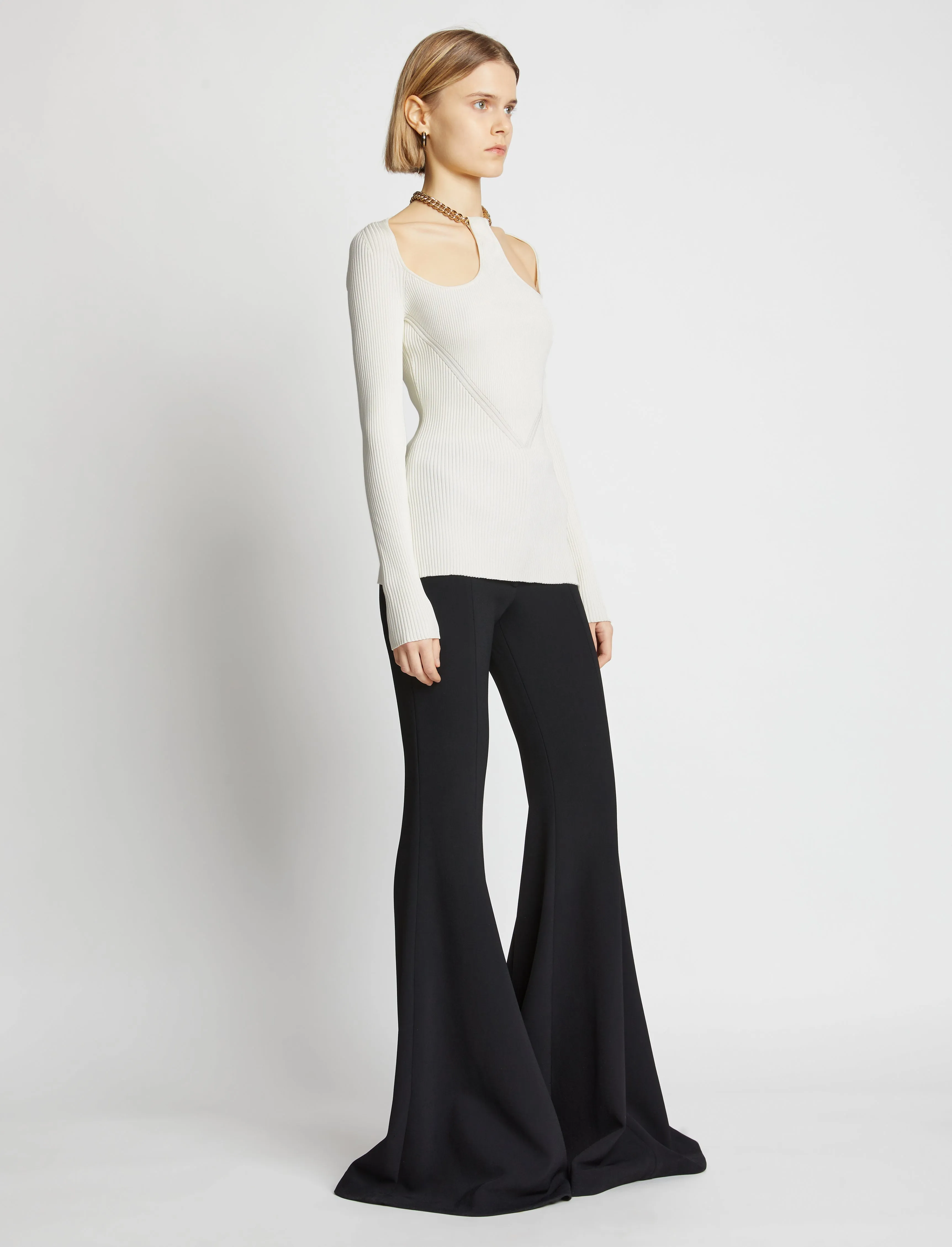 Chain Detail Viscose Knit Sweater sold by Proenza Schouler product image thumbnail 4