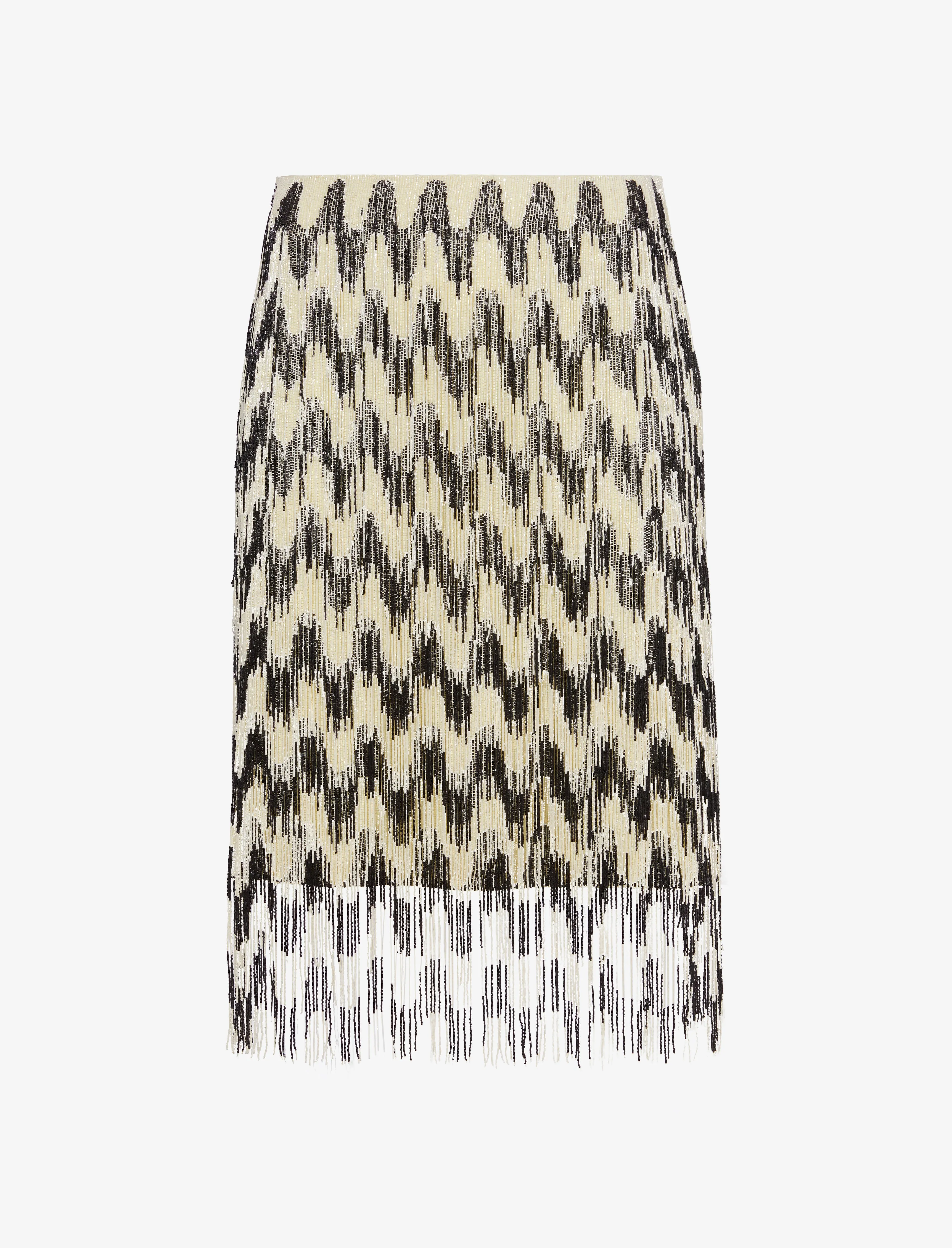 Graphic Beaded Fringe Embroidered Skirt sold by Proenza Schouler