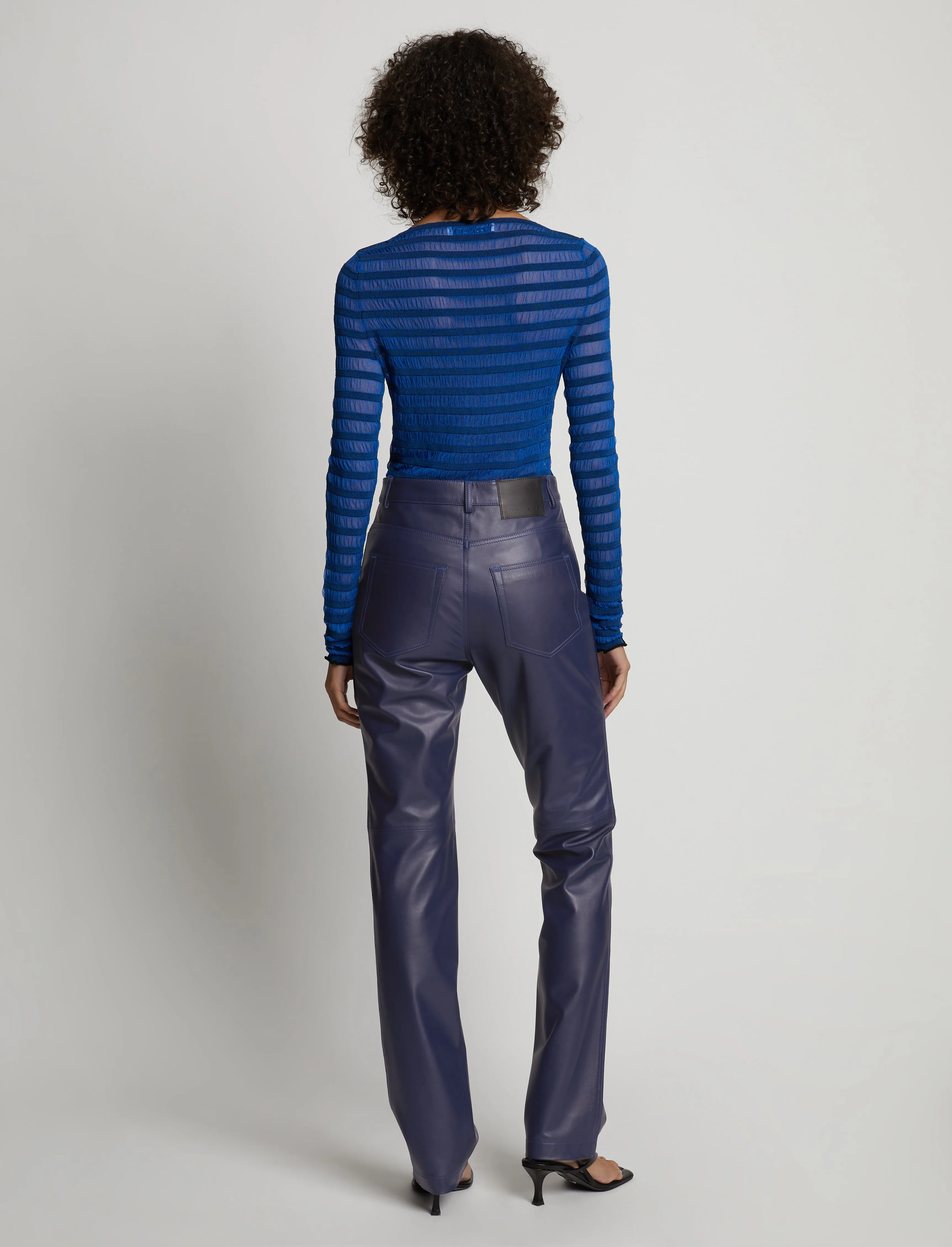 Leather Straight Pant sold by Proenza Schouler product image thumbnail 4