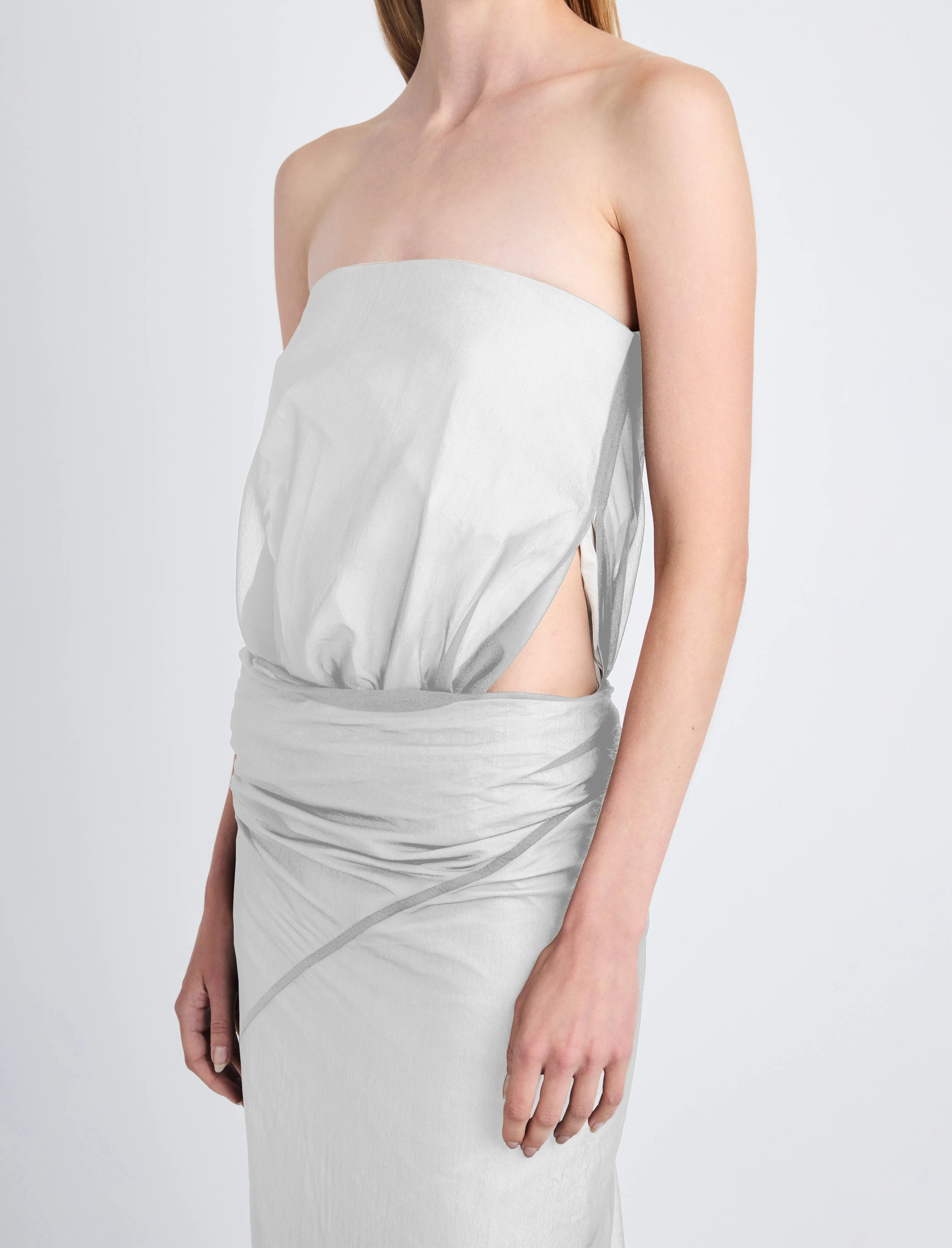 Gwen Strapless Dress in Silk Nylon sold by Proenza Schouler product image thumbnail 5