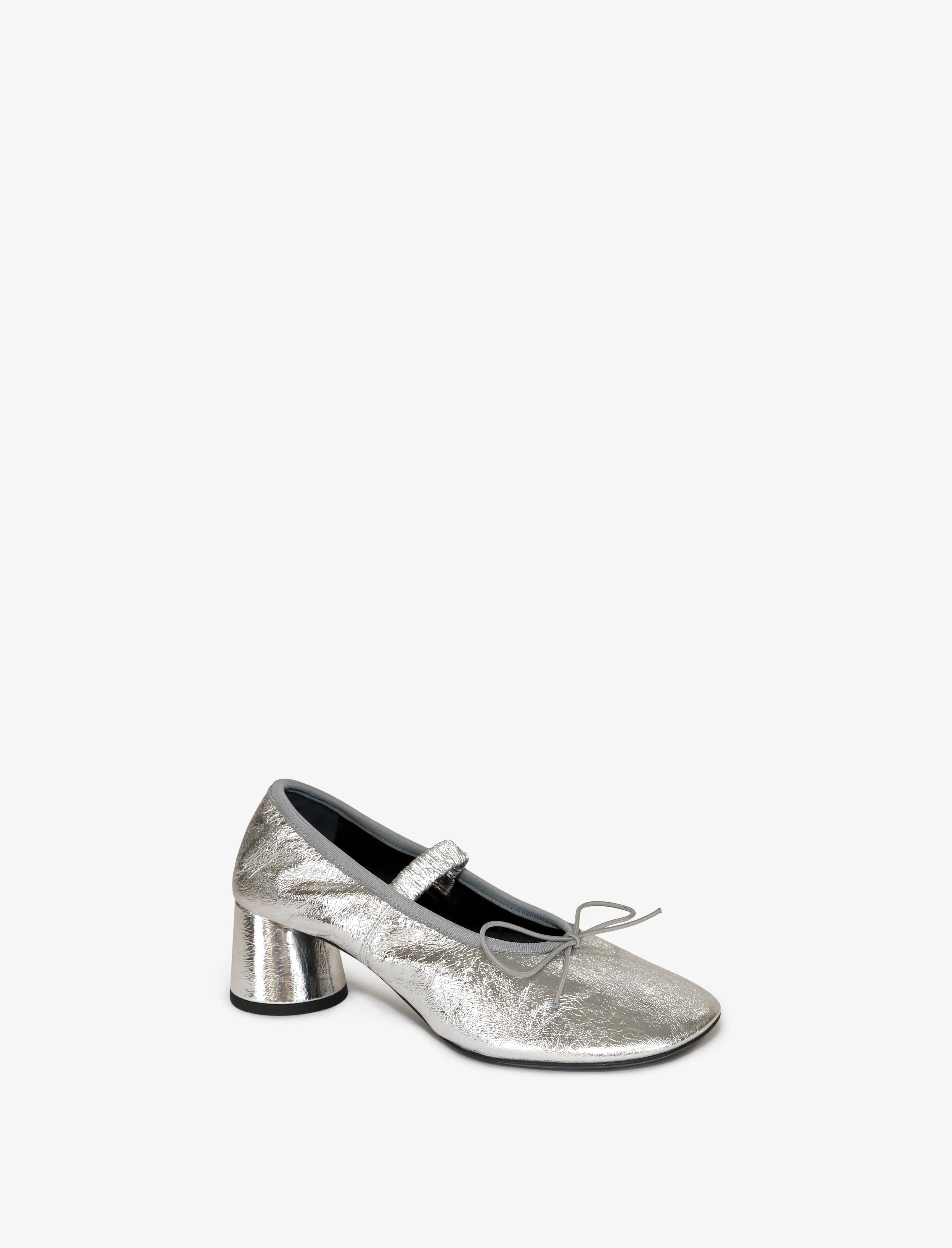 Glove Mary Jane Ballet Pumps in Crinkled Metallic sold by Proenza Schouler product image thumbnail 2