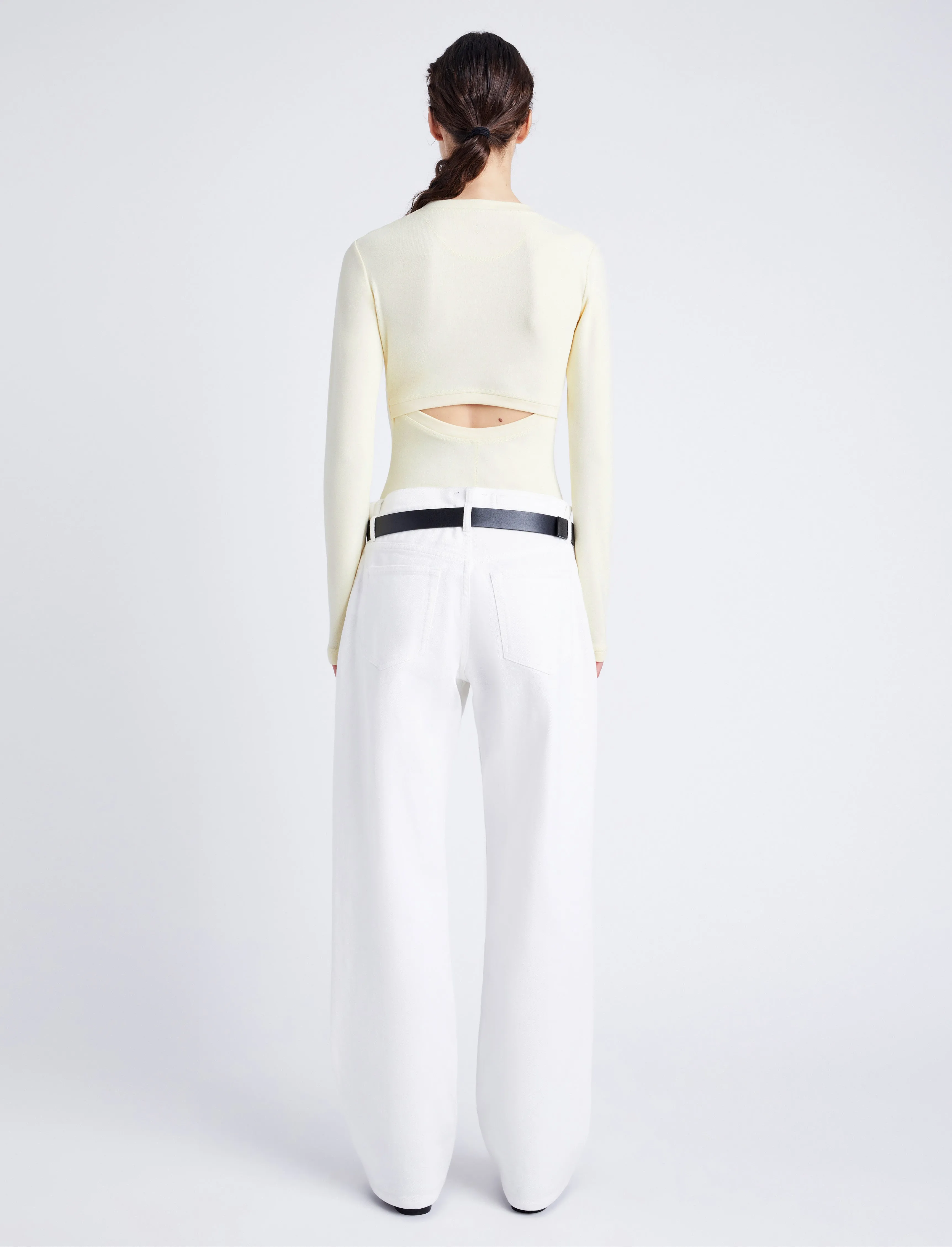 Delaney Bodysuit in Brushed Rib sold by Proenza Schouler product image thumbnail 5