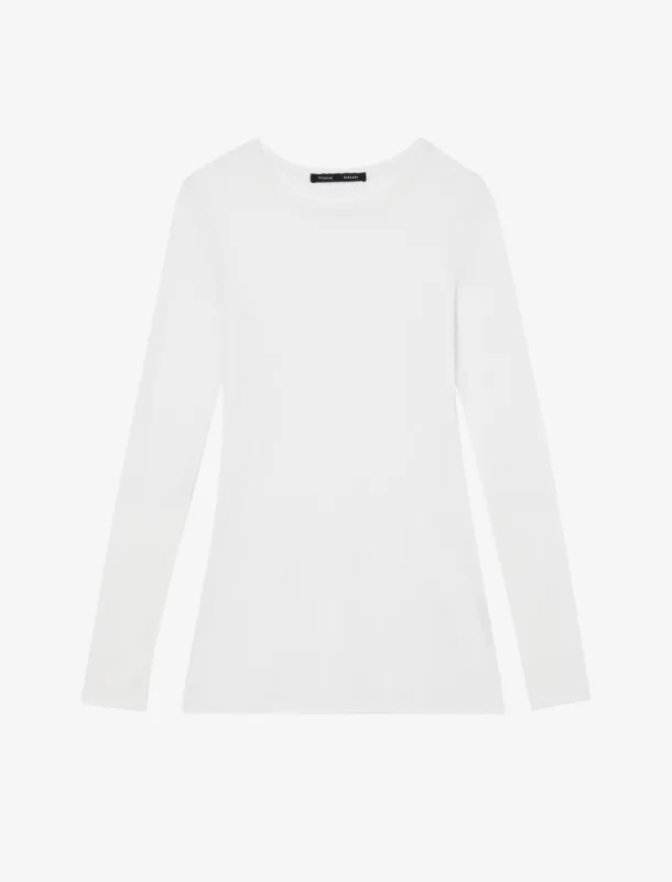 Kaiya Top in Sheer Slub Jersey sold by Proenza Schouler