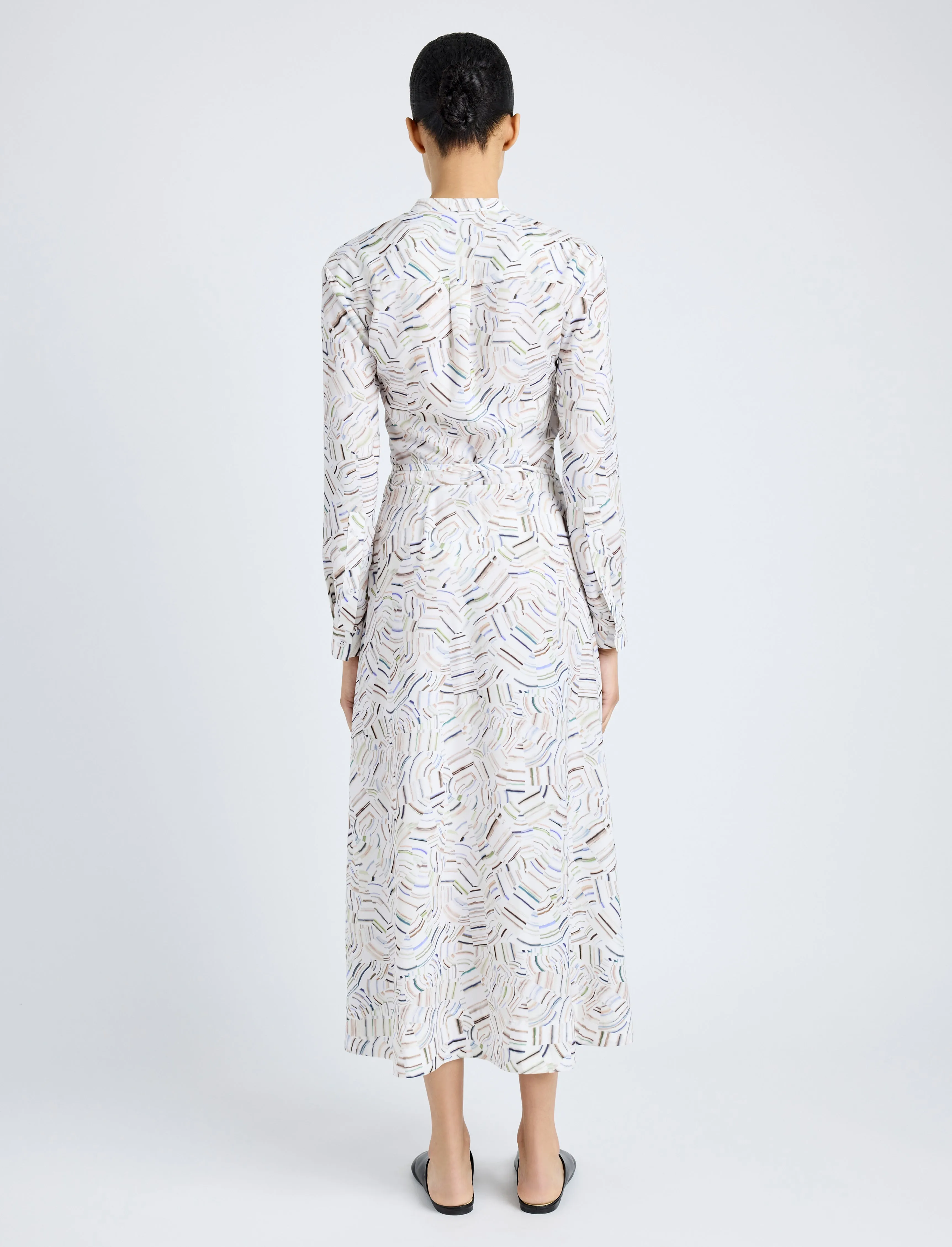 Pauline Dress in Printed Parachute Flou sold by Proenza Schouler product image thumbnail 4