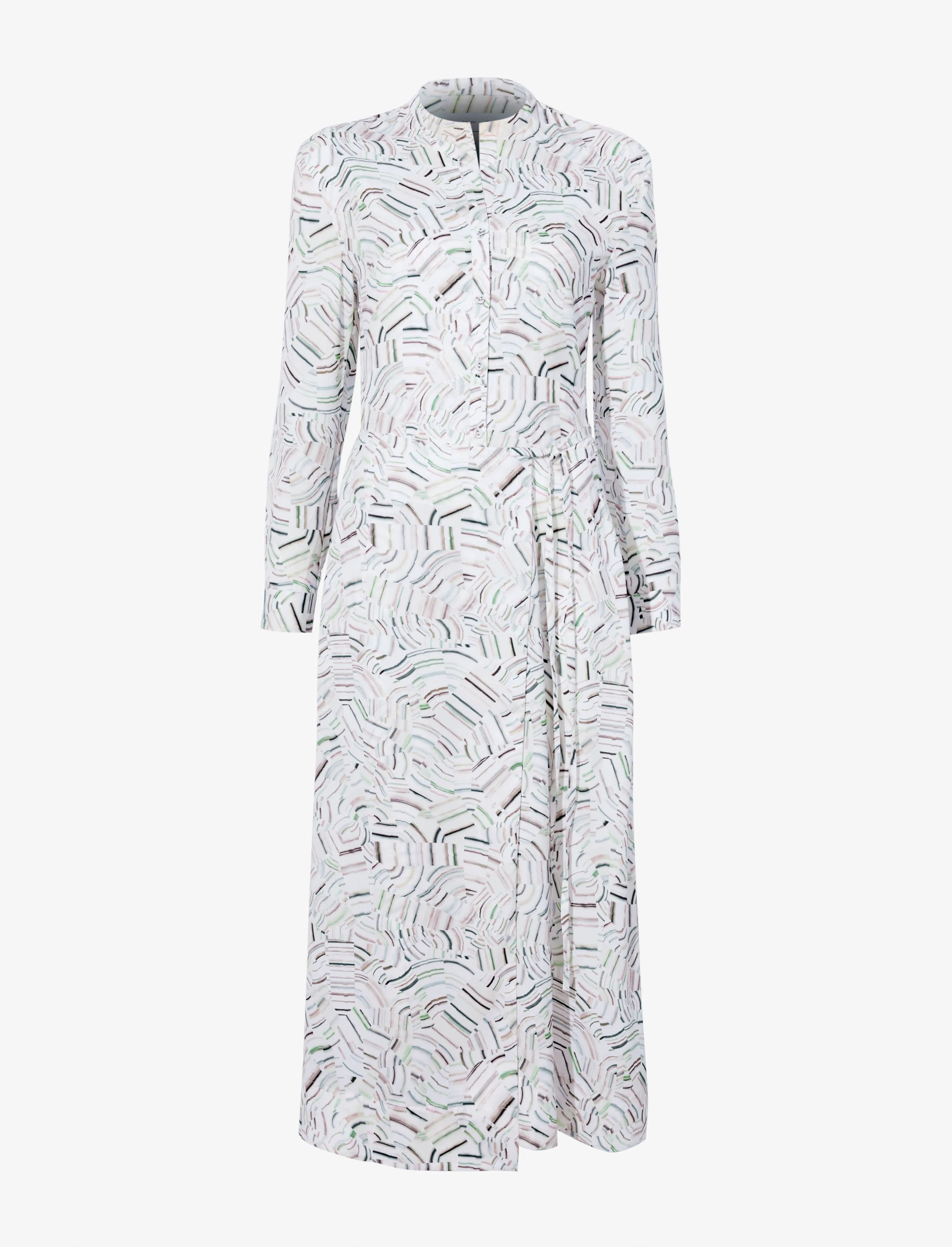 Pauline Dress in Printed Parachute Flou sold by Proenza Schouler