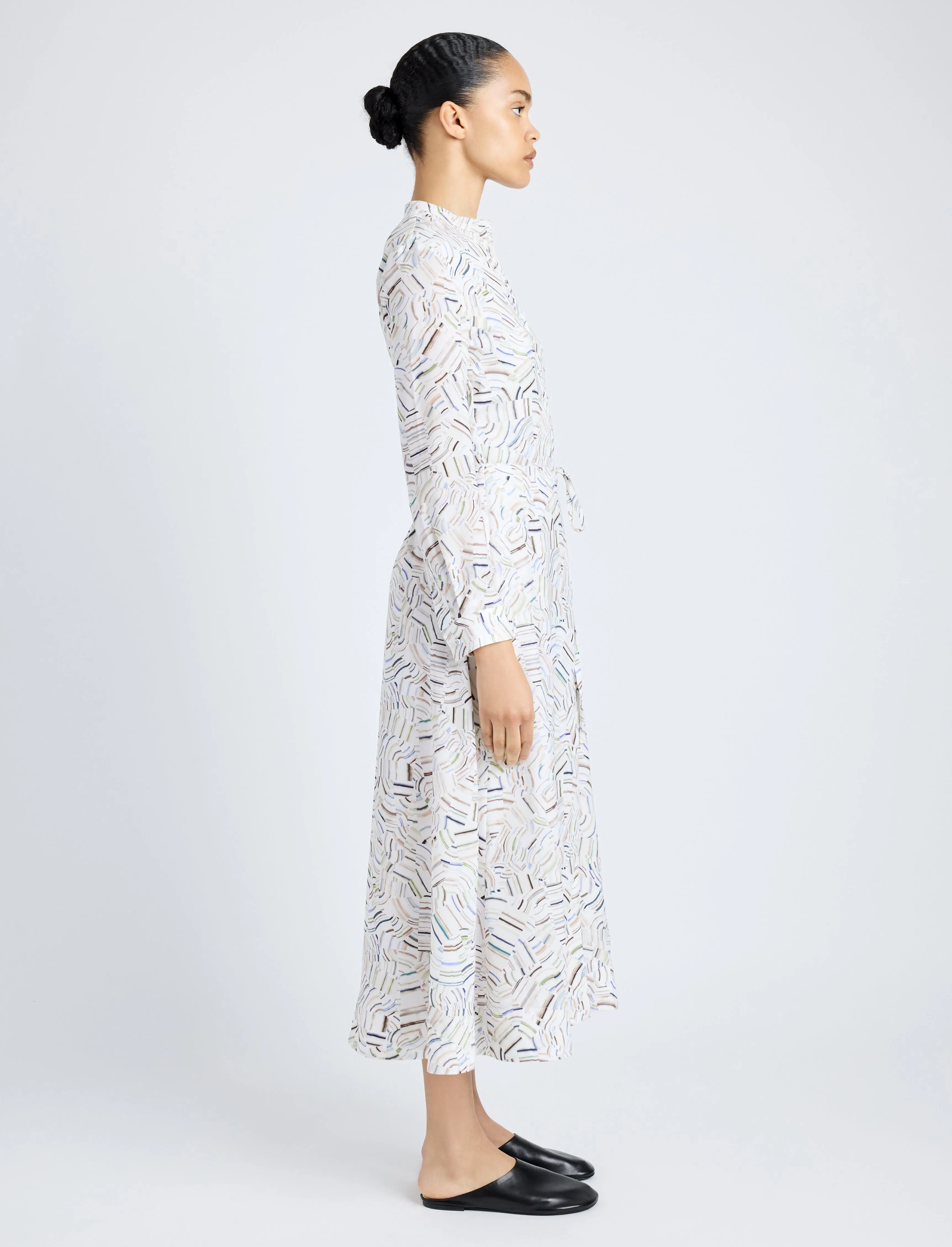 Pauline Dress in Printed Parachute Flou sold by Proenza Schouler product image thumbnail 3