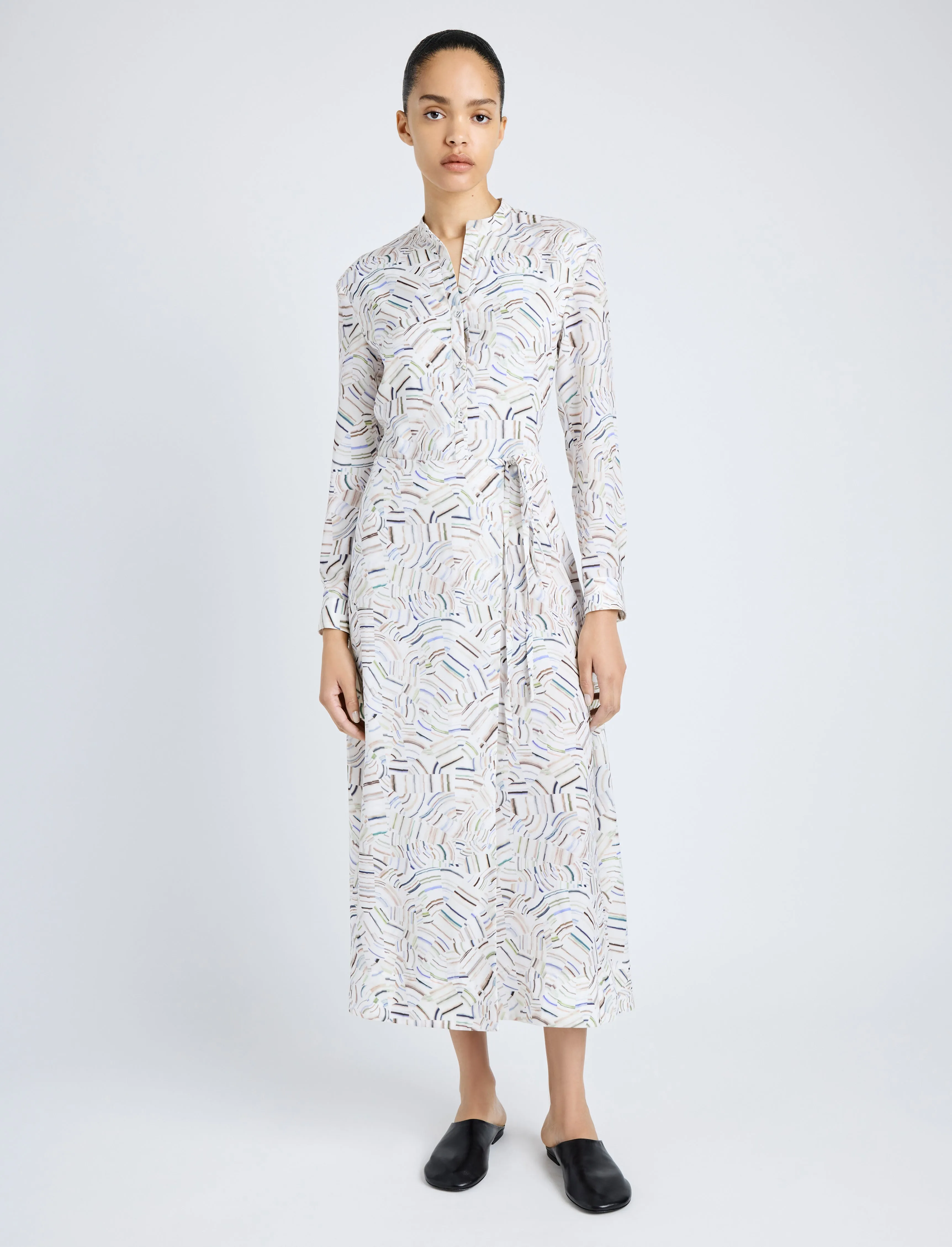 Pauline Dress in Printed Parachute Flou sold by Proenza Schouler product image thumbnail 2