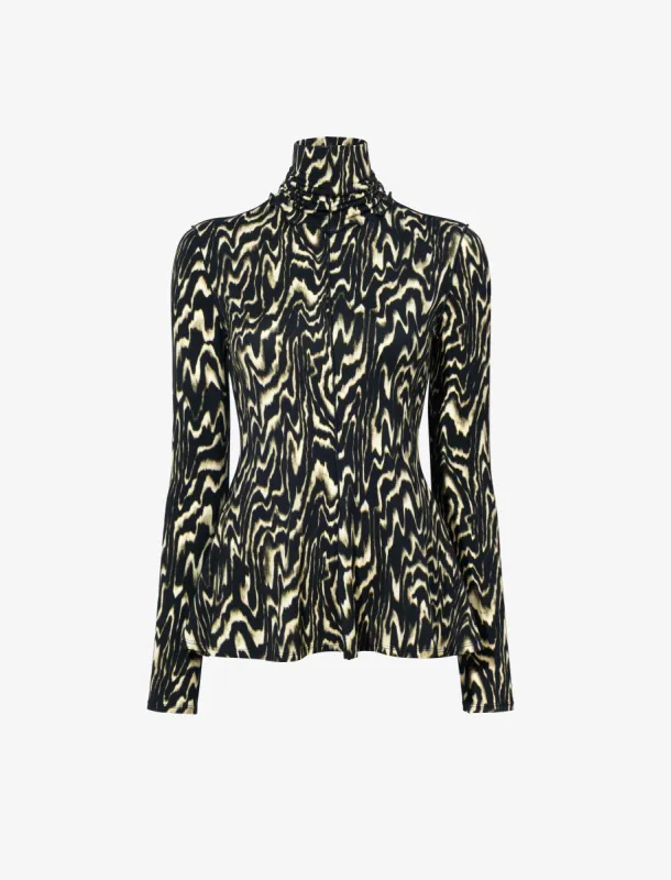 Audrey Top in Printed Jersey made by Proenza Schouler