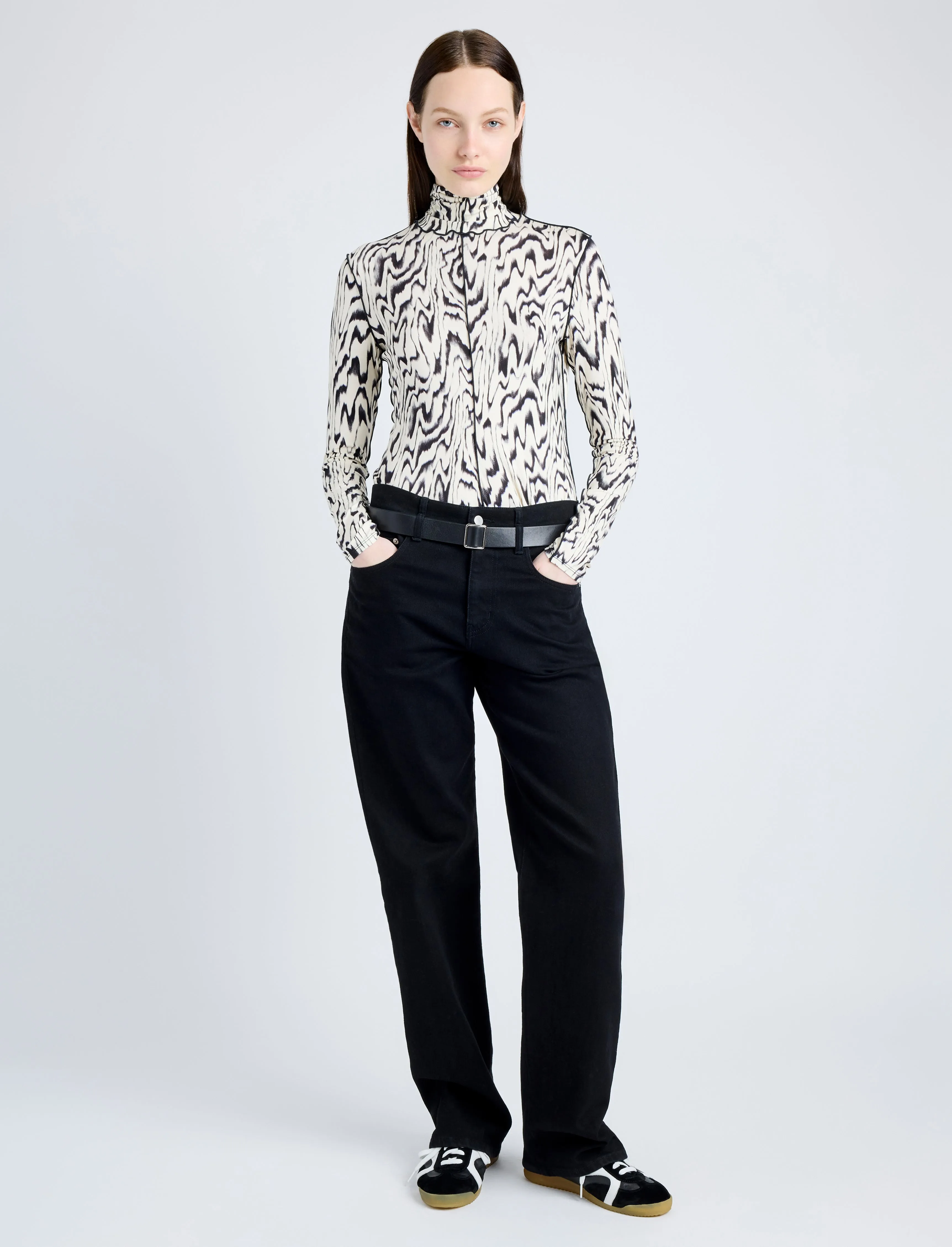 Audrey Top in Printed Jersey sold by Proenza Schouler product image thumbnail 3