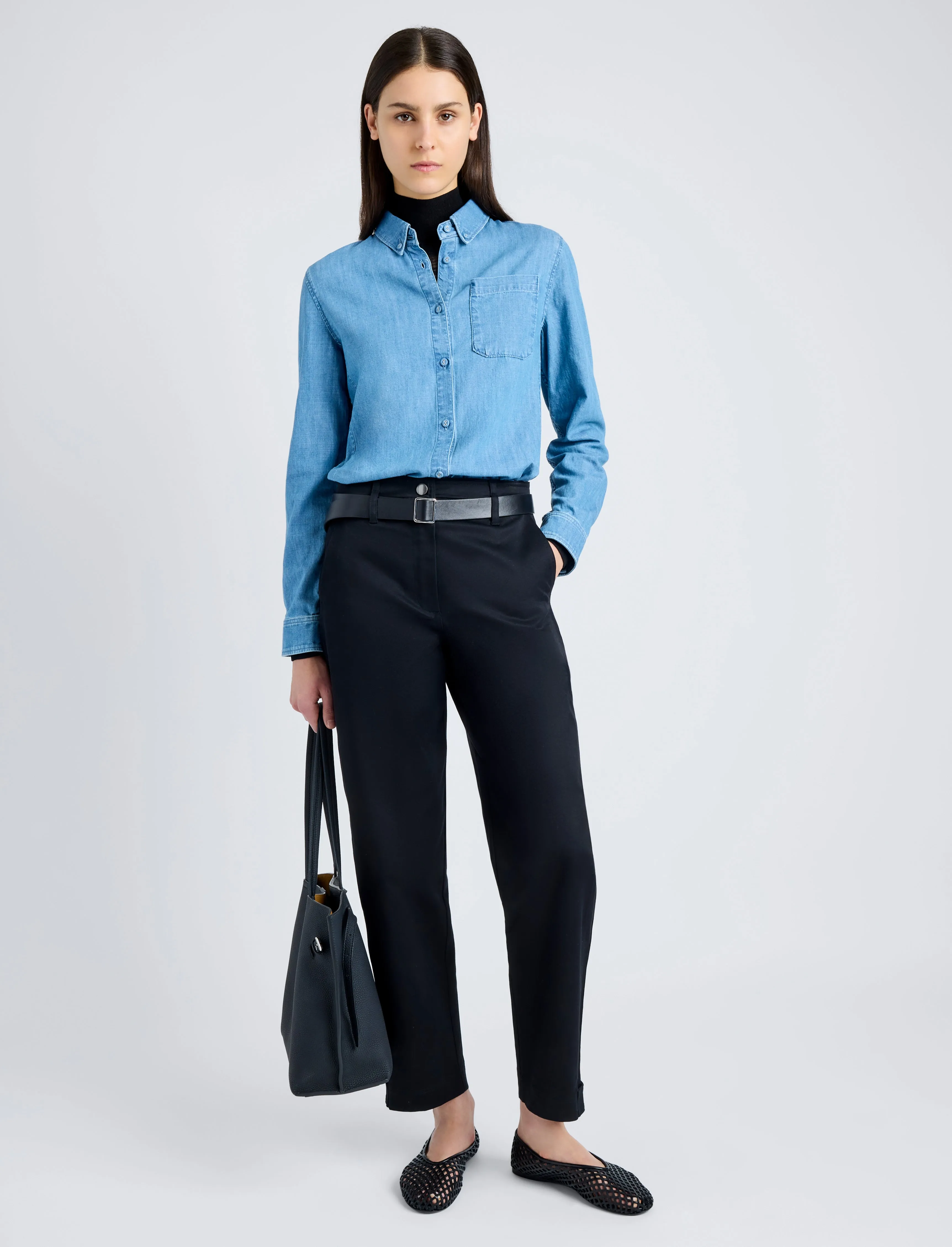 Cait Pant in Cotton Twill sold by Proenza Schouler product image thumbnail 2