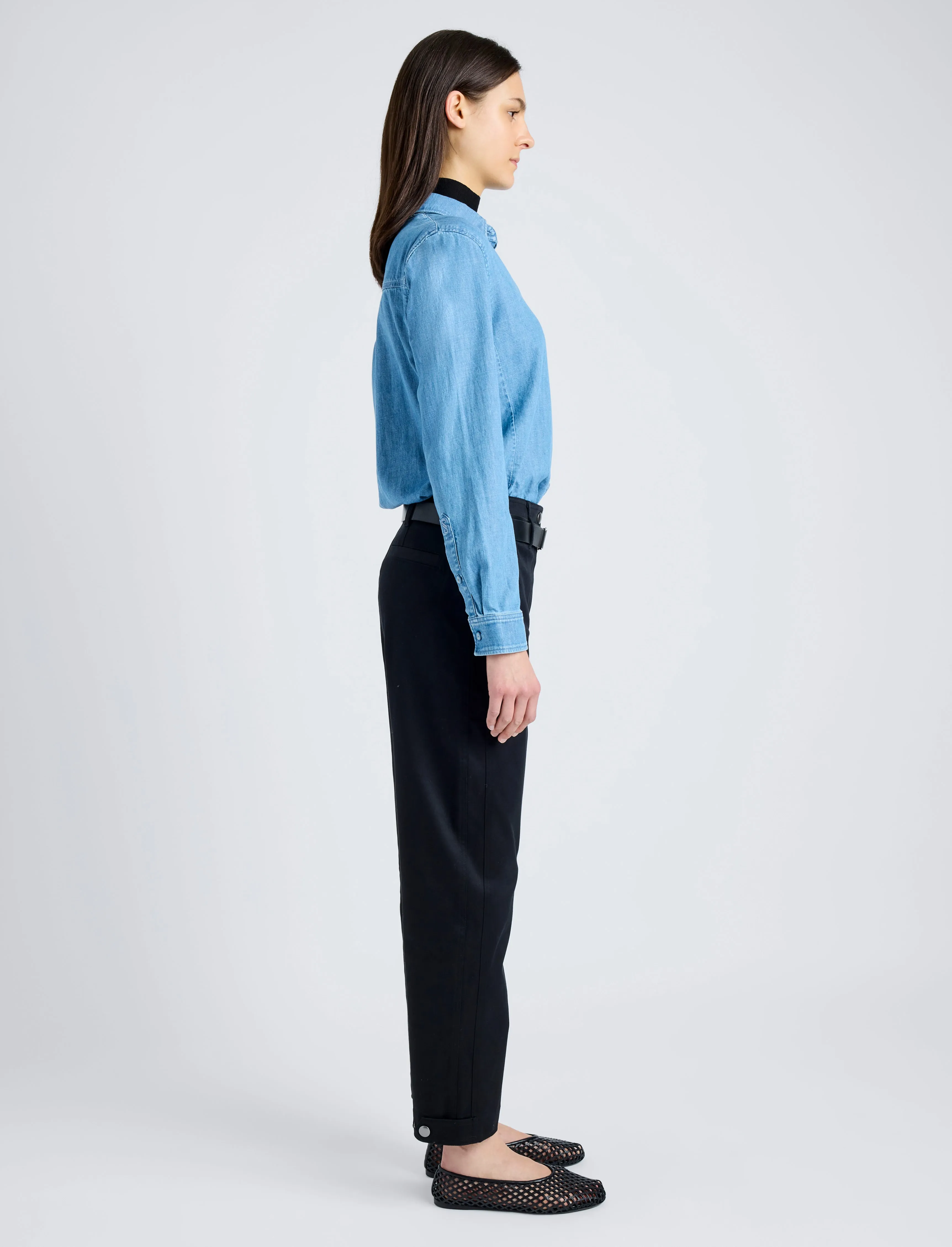 Cait Pant in Cotton Twill sold by Proenza Schouler product image thumbnail 3