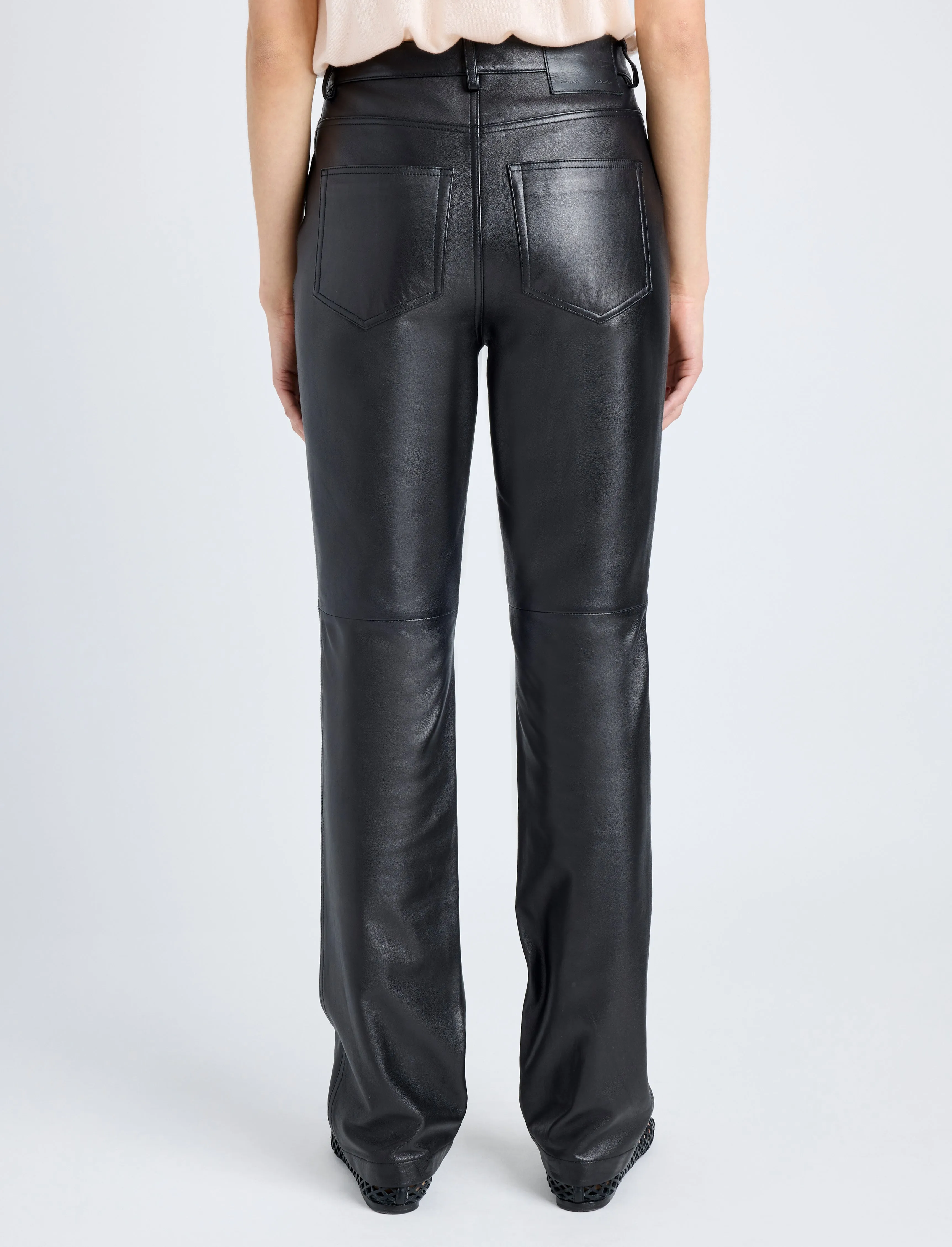 Maxine Pant in Lightweight Leather sold by Proenza Schouler product image thumbnail 4