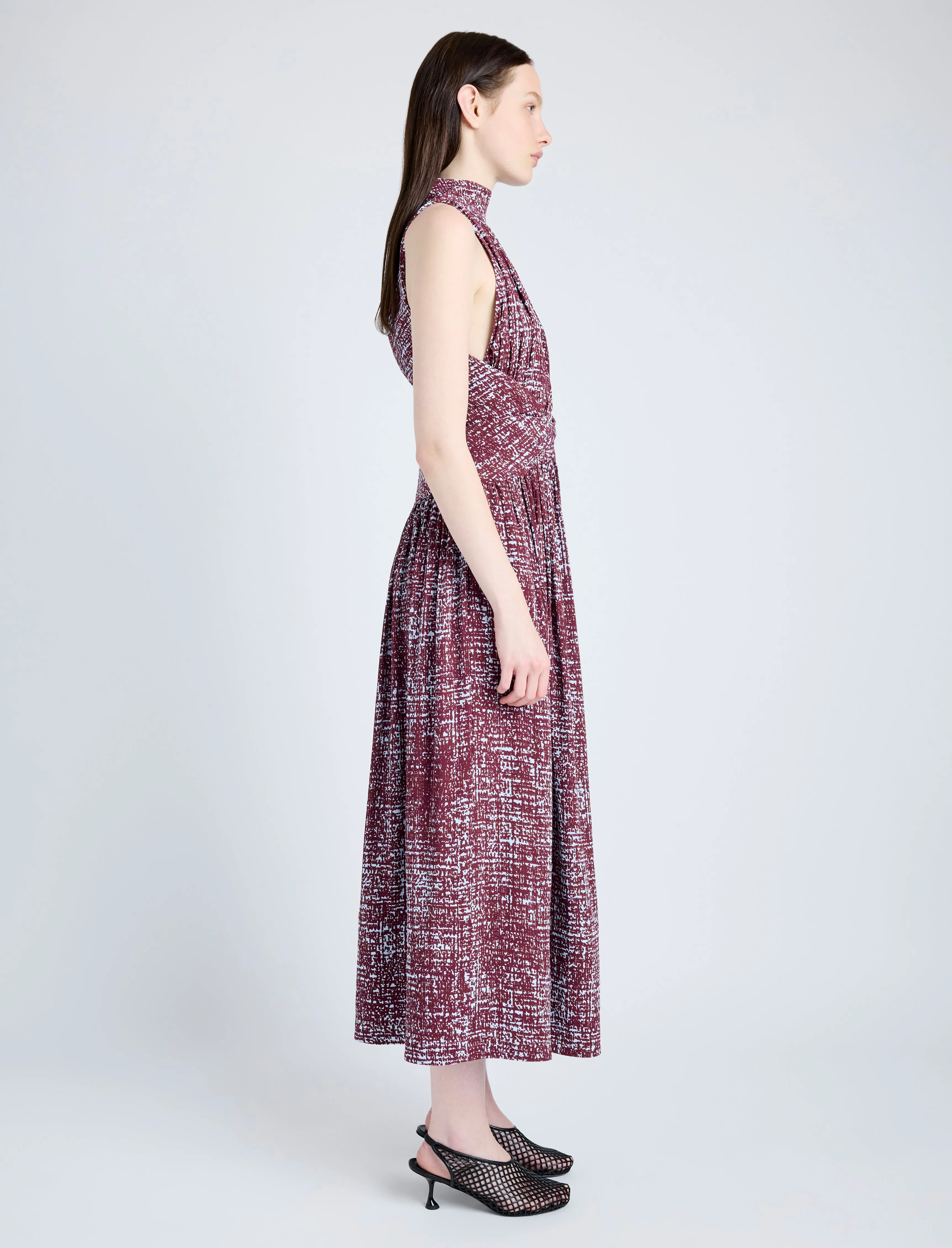 Lola Dress in Printed Viscose Crepe sold by Proenza Schouler product image thumbnail 3