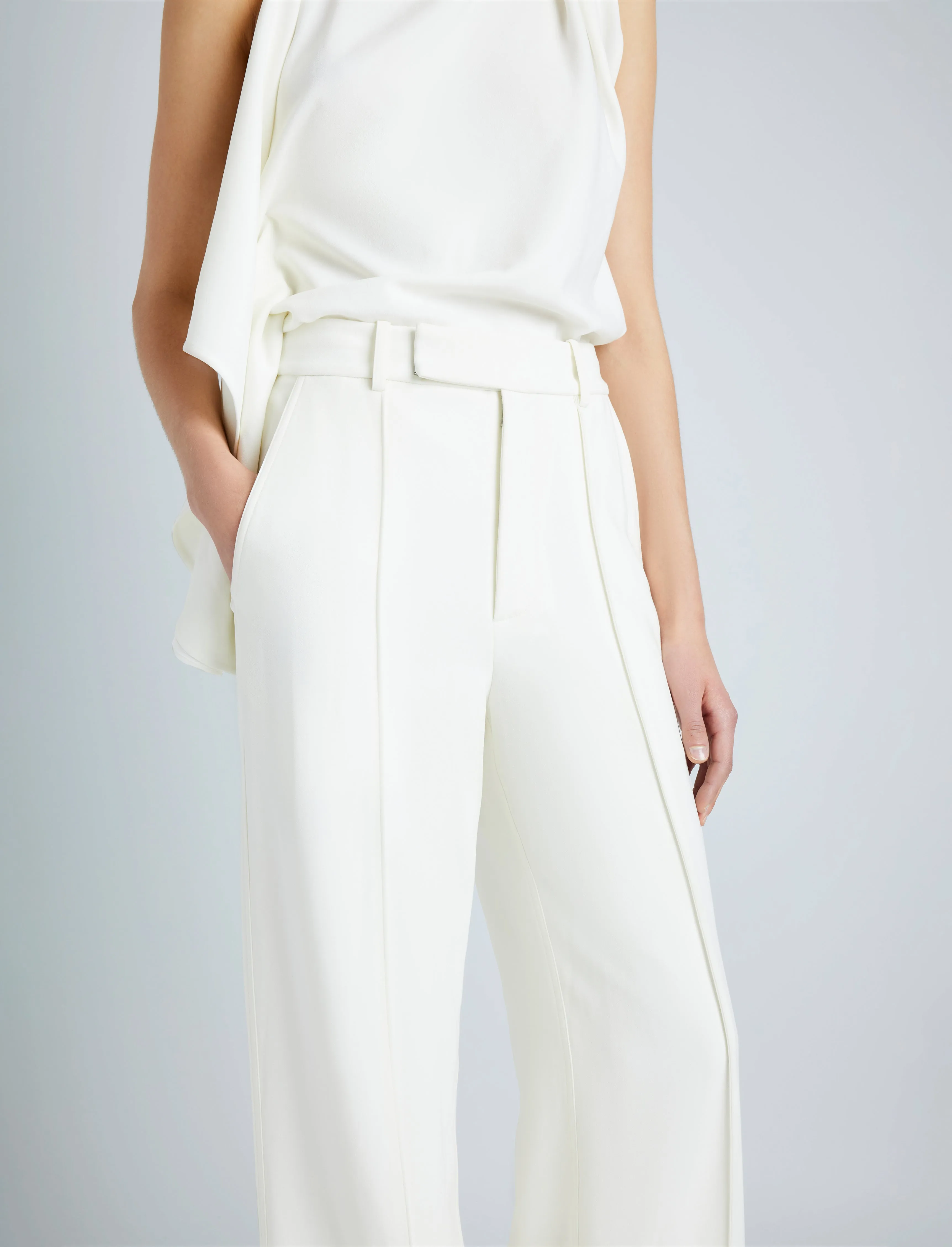 Weyes Pant in Matte Double Crepe sold by Proenza Schouler product image thumbnail 5