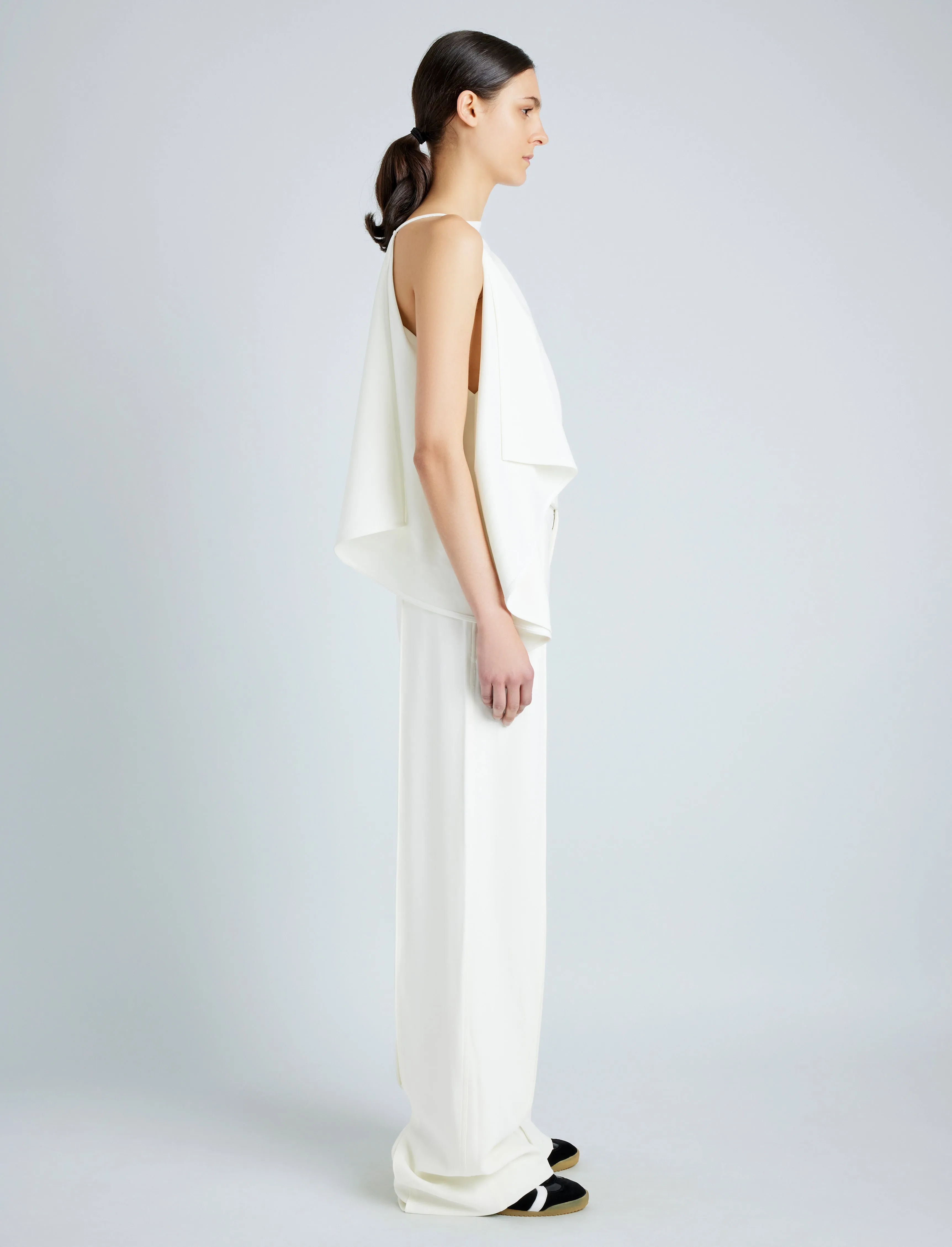 Weyes Pant in Matte Double Crepe sold by Proenza Schouler product image thumbnail 3