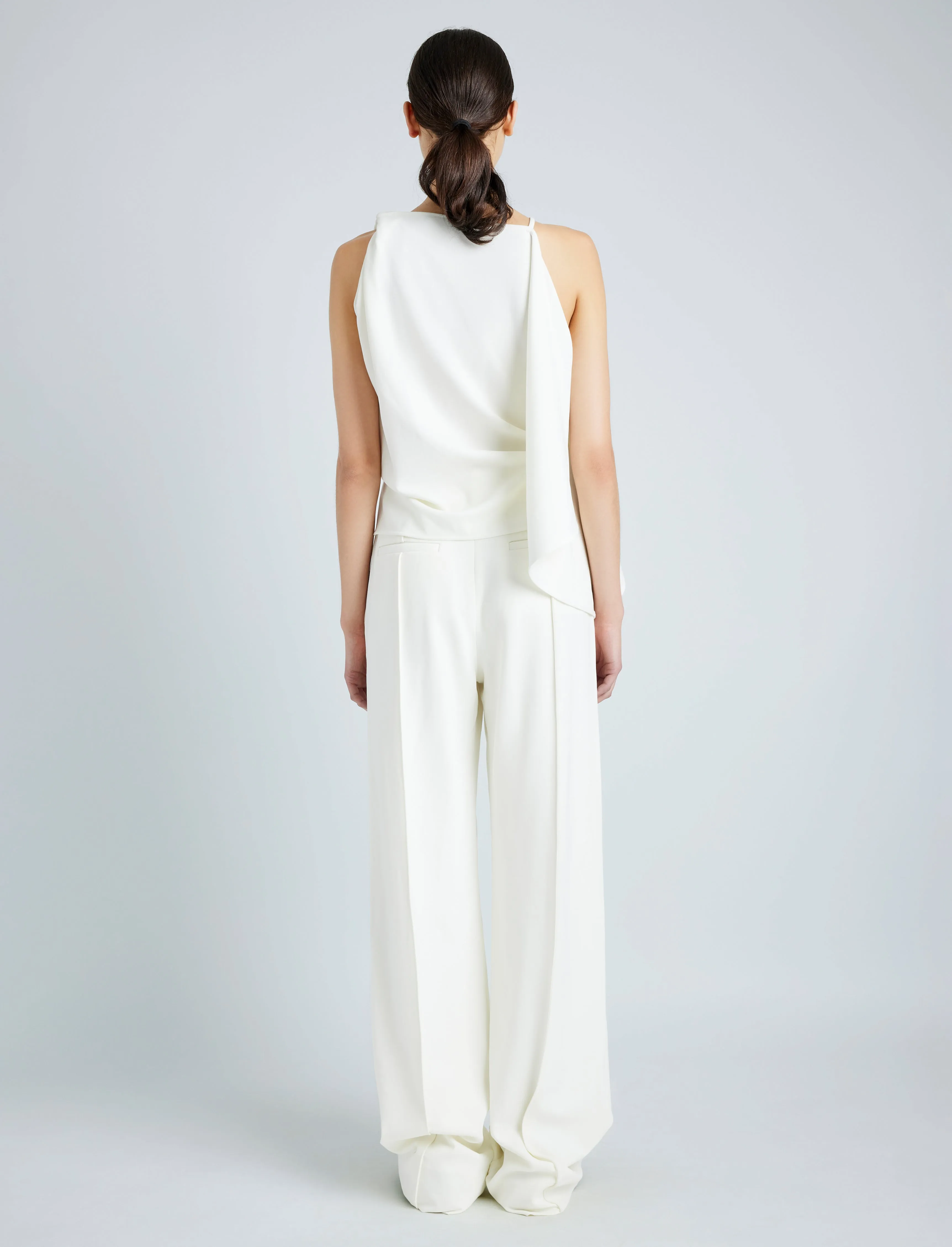 Weyes Pant in Matte Double Crepe sold by Proenza Schouler product image thumbnail 4