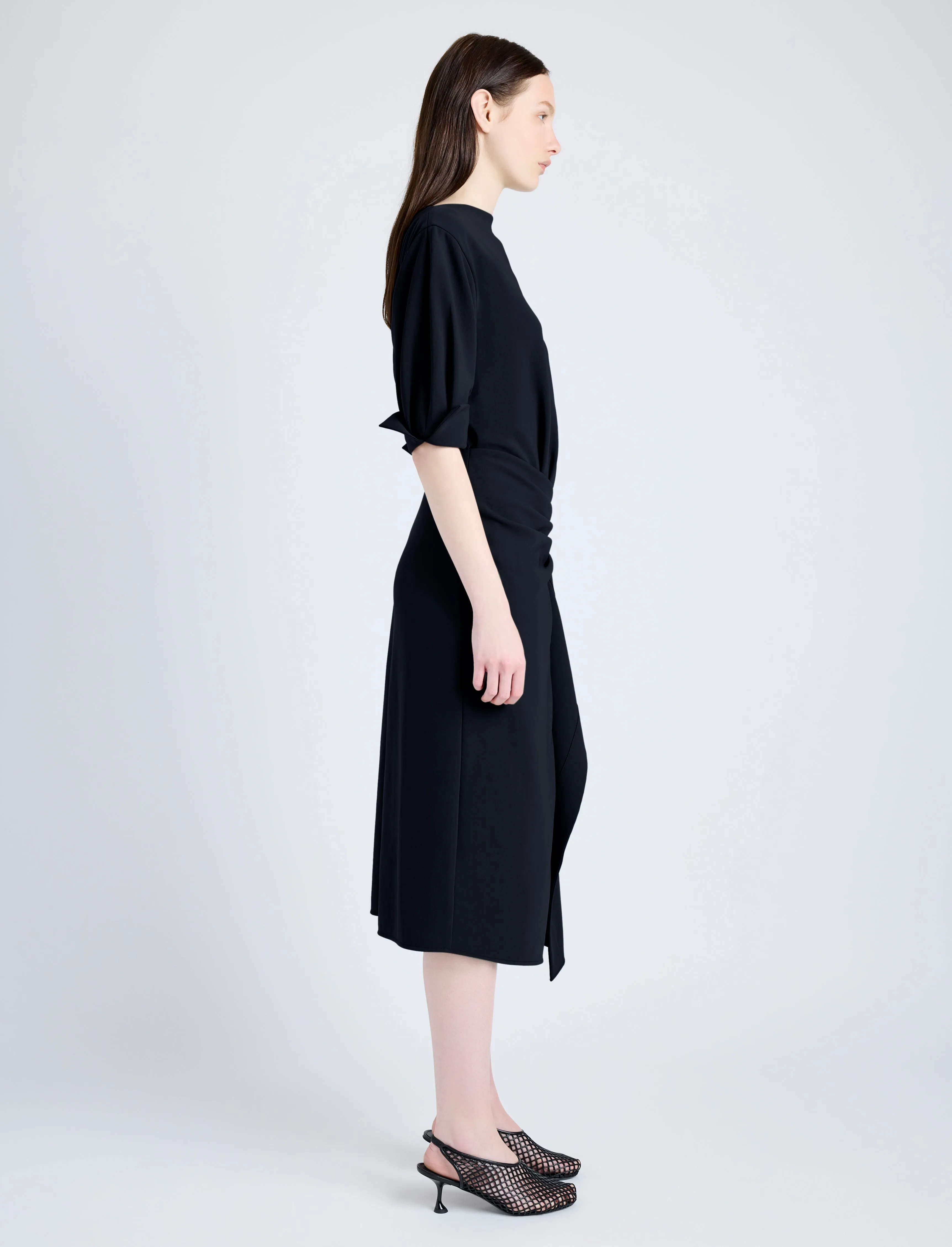 Maisie Dress in Matte Double Crepe sold by Proenza Schouler product image thumbnail 3