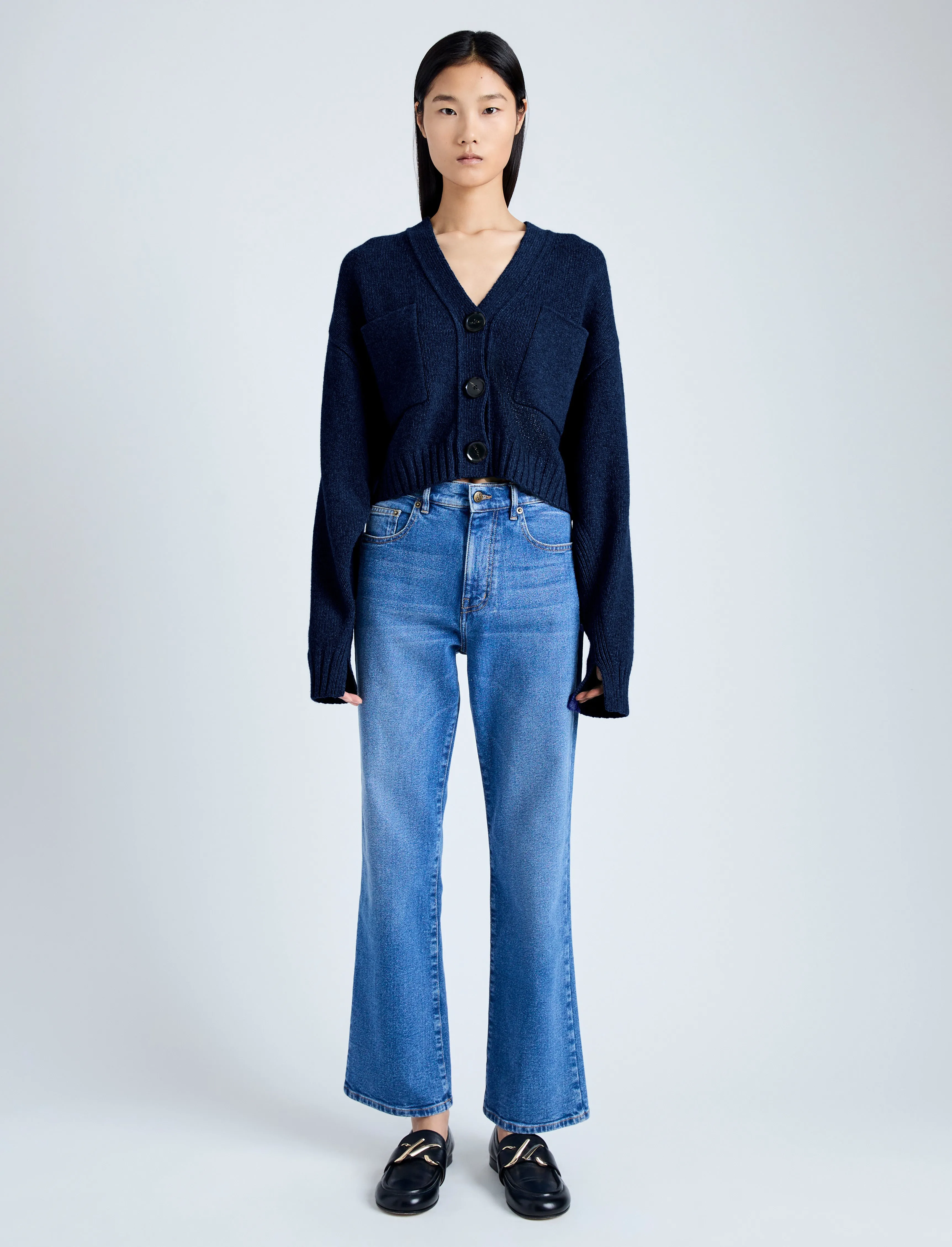 Sofia Cardigan in Eco Cashmere sold by Proenza Schouler product image thumbnail 3