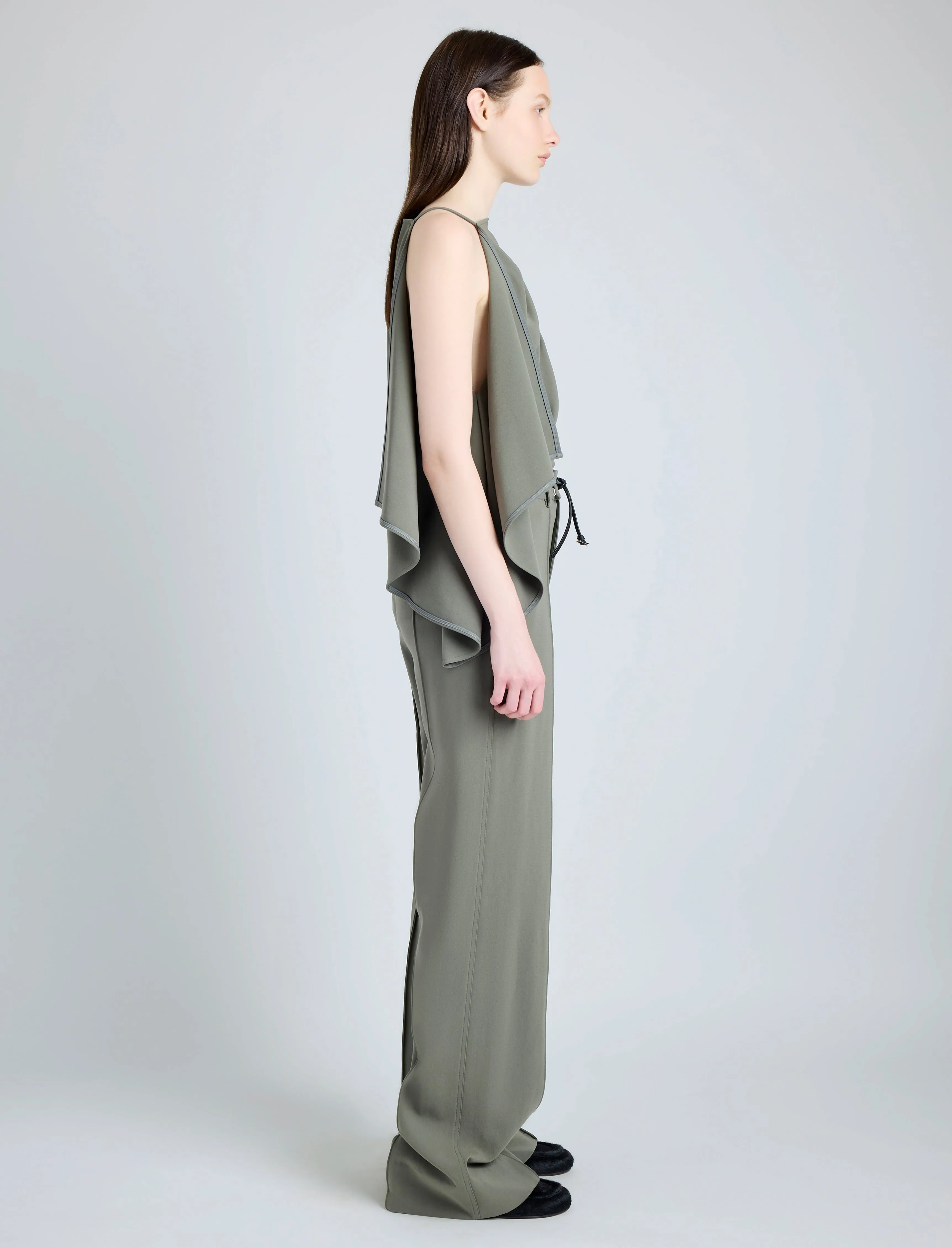 Weyes Pant in Matte Double Crepe sold by Proenza Schouler product image thumbnail 3