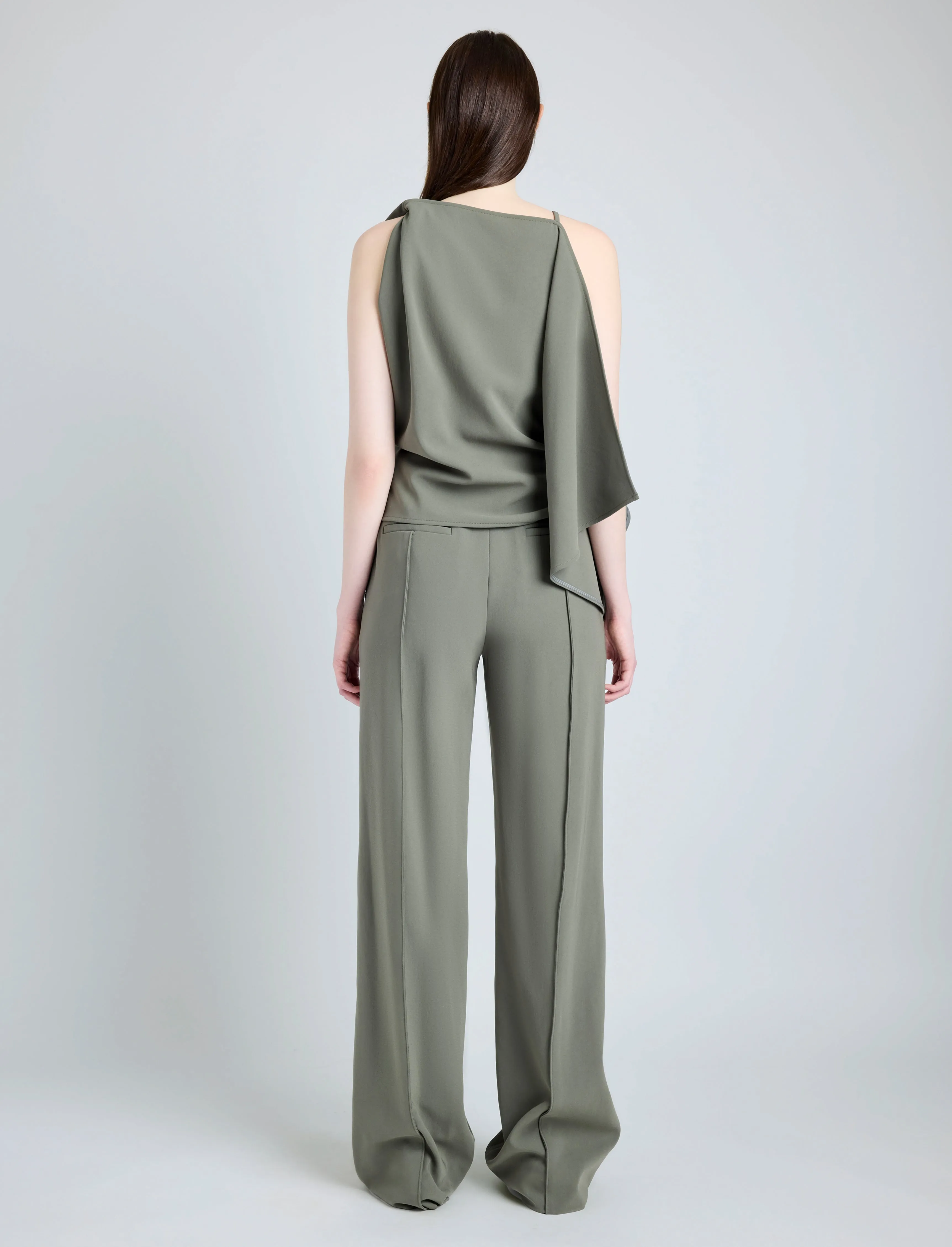 Weyes Pant in Matte Double Crepe sold by Proenza Schouler product image thumbnail 4
