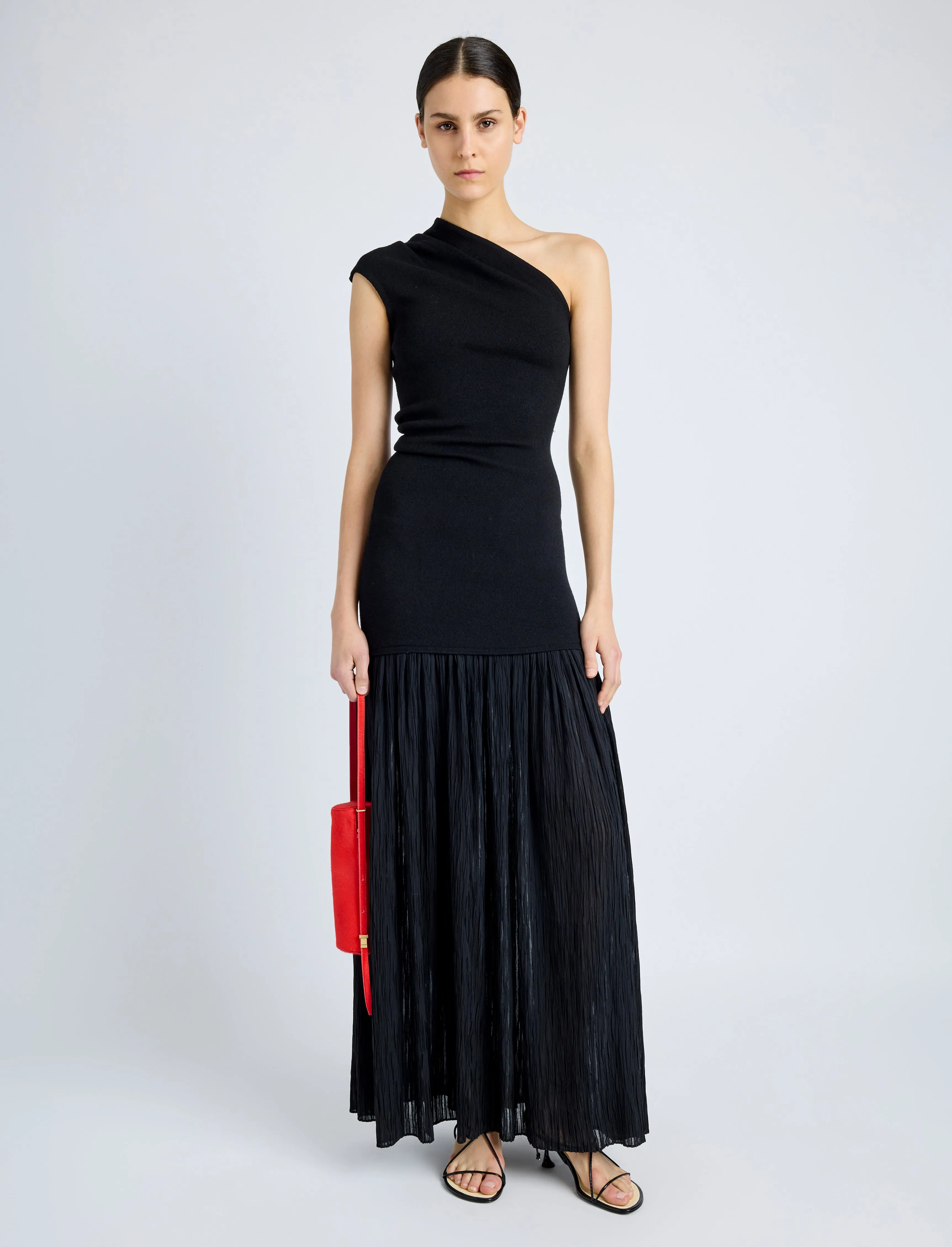 Cora Dress in Pleated Crepe Chiffon sold by Proenza Schouler product image thumbnail 2