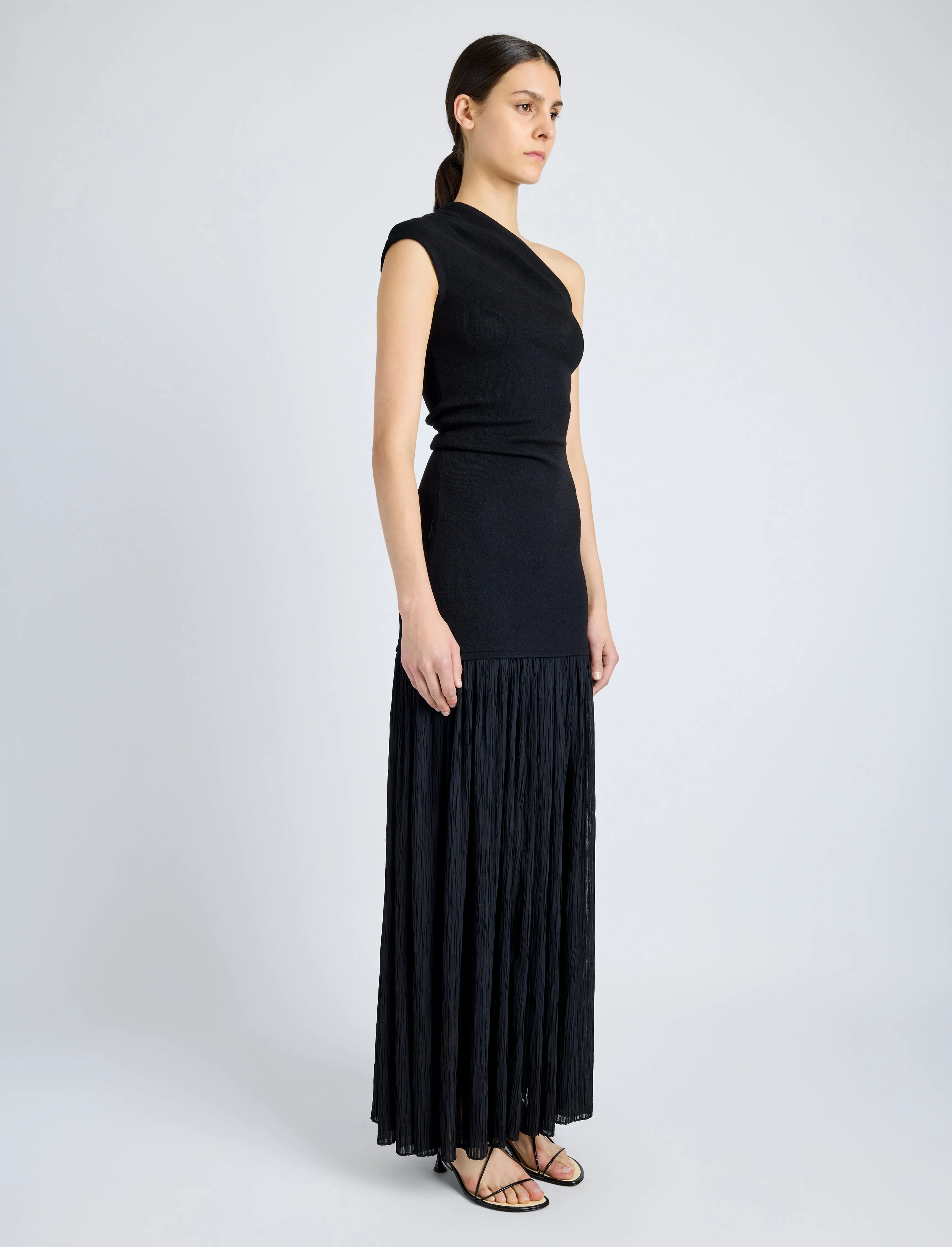 Cora Dress in Pleated Crepe Chiffon sold by Proenza Schouler product image thumbnail 3